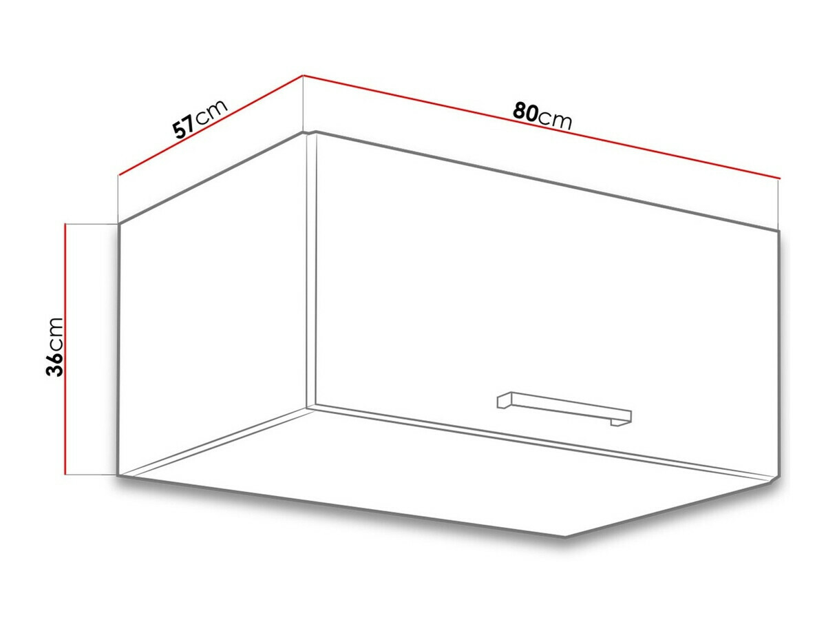 Armário modular suspenso Wood White 134