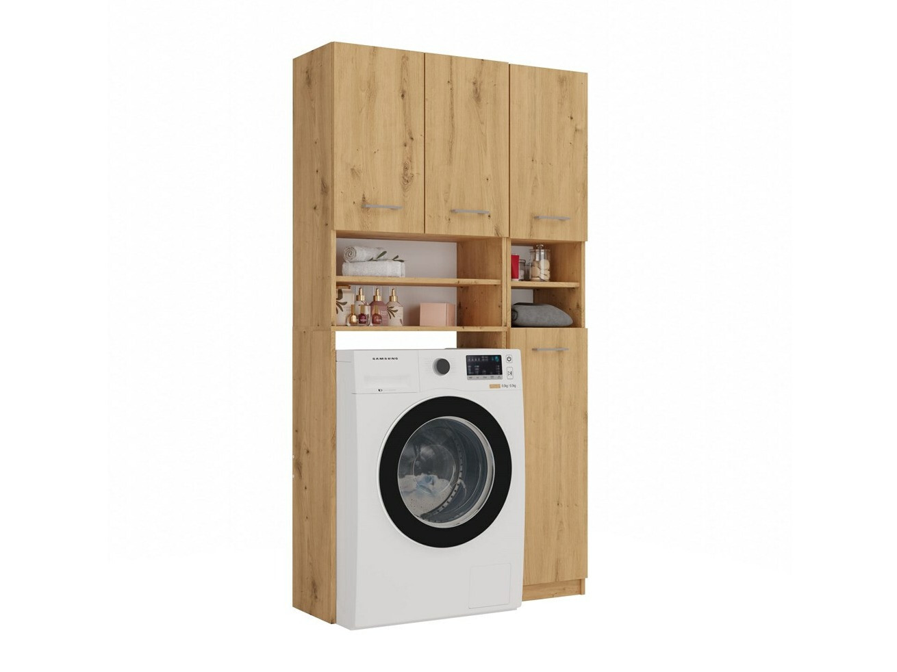 Prateleira para casa de banho Mandeville 128 (Carvalho Artisan)