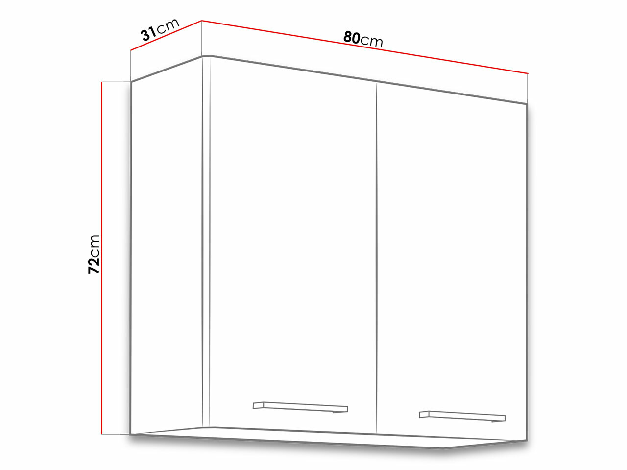 Armário modular suspenso Wood Dark 126