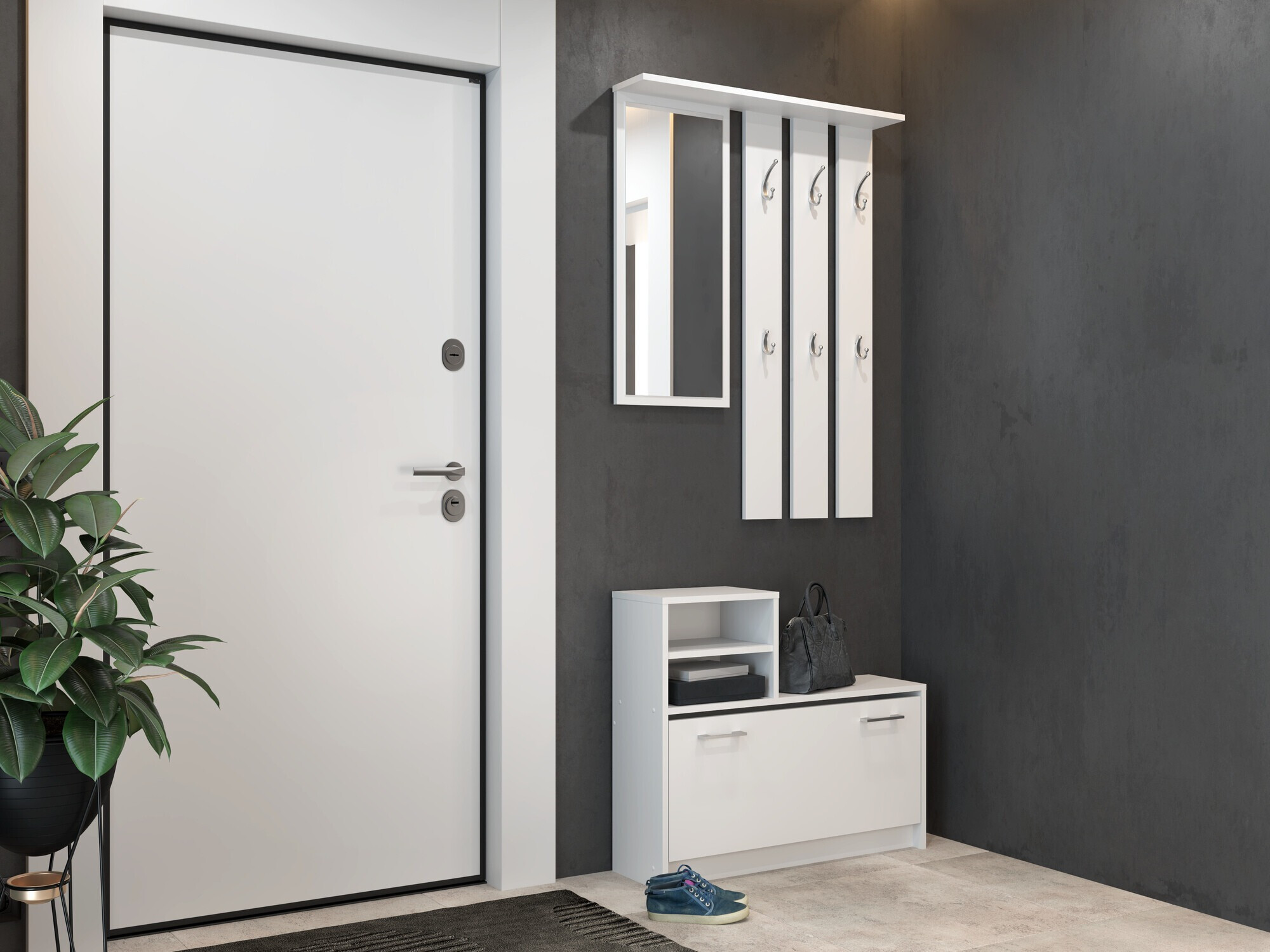 Conjunto para corredor Mandeville 144 (Branco)