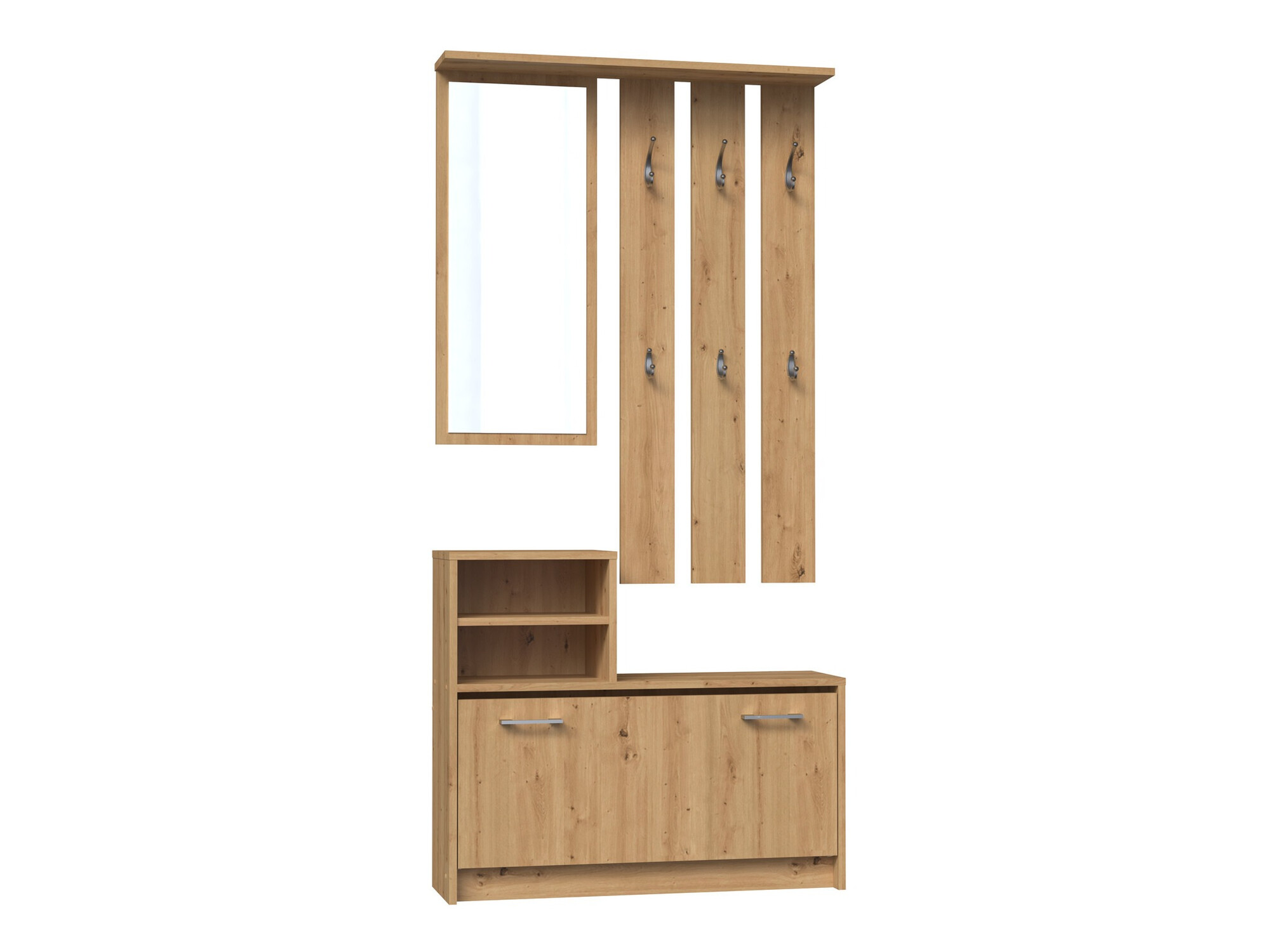 Conjunto para corredor Mandeville 144 (Carvalho Artisan)