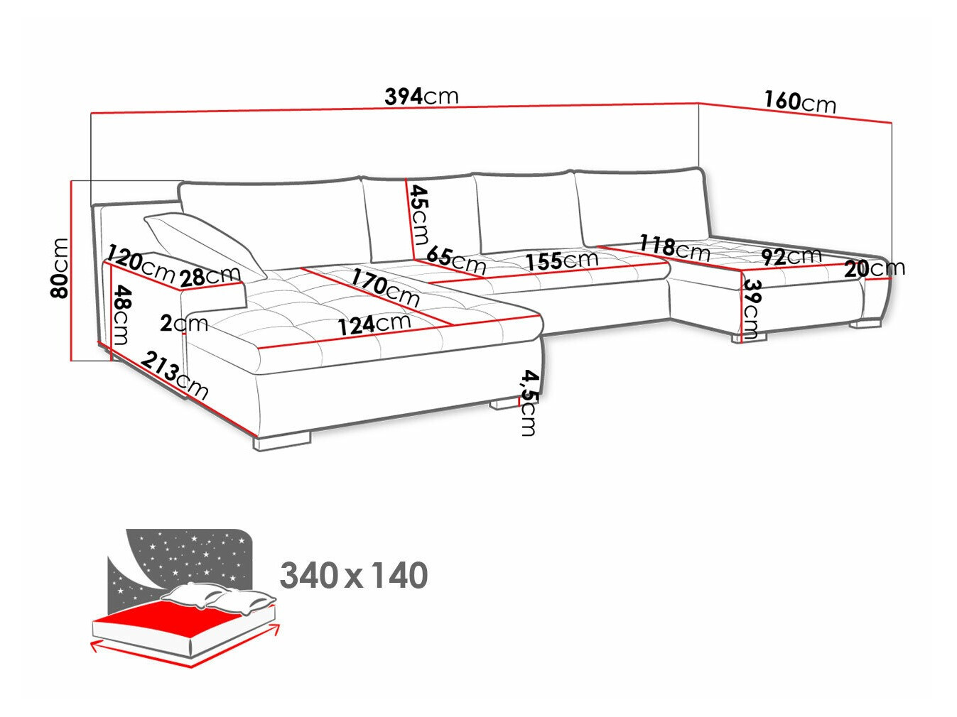 Sofá de canto Comfivo 106 (Uttario Velvet 2954 + Evo 29)