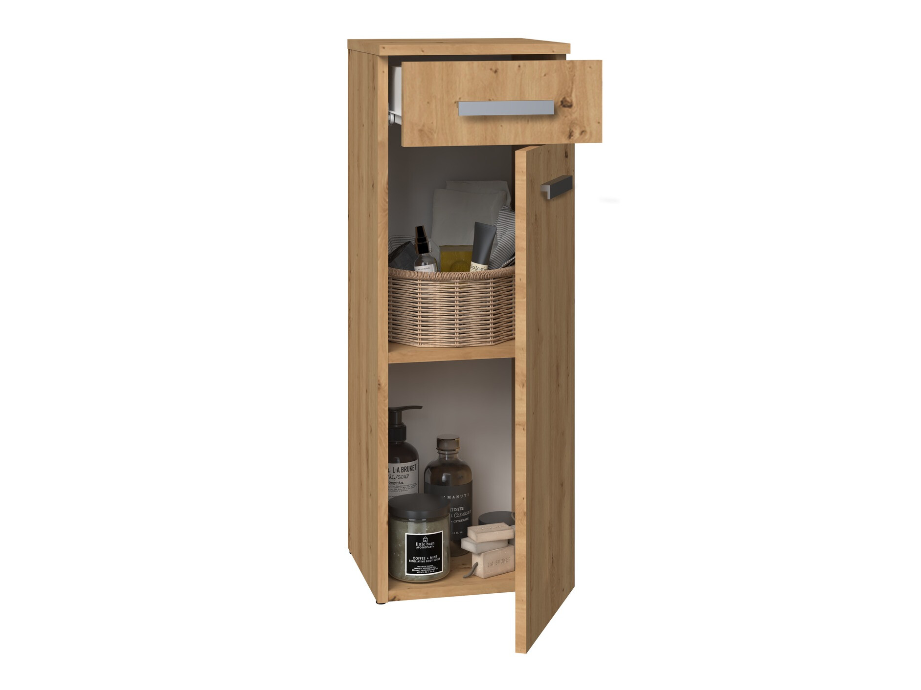 Armário colocado para casa de banho Nolmaru 109 (Carvalho Artisan)