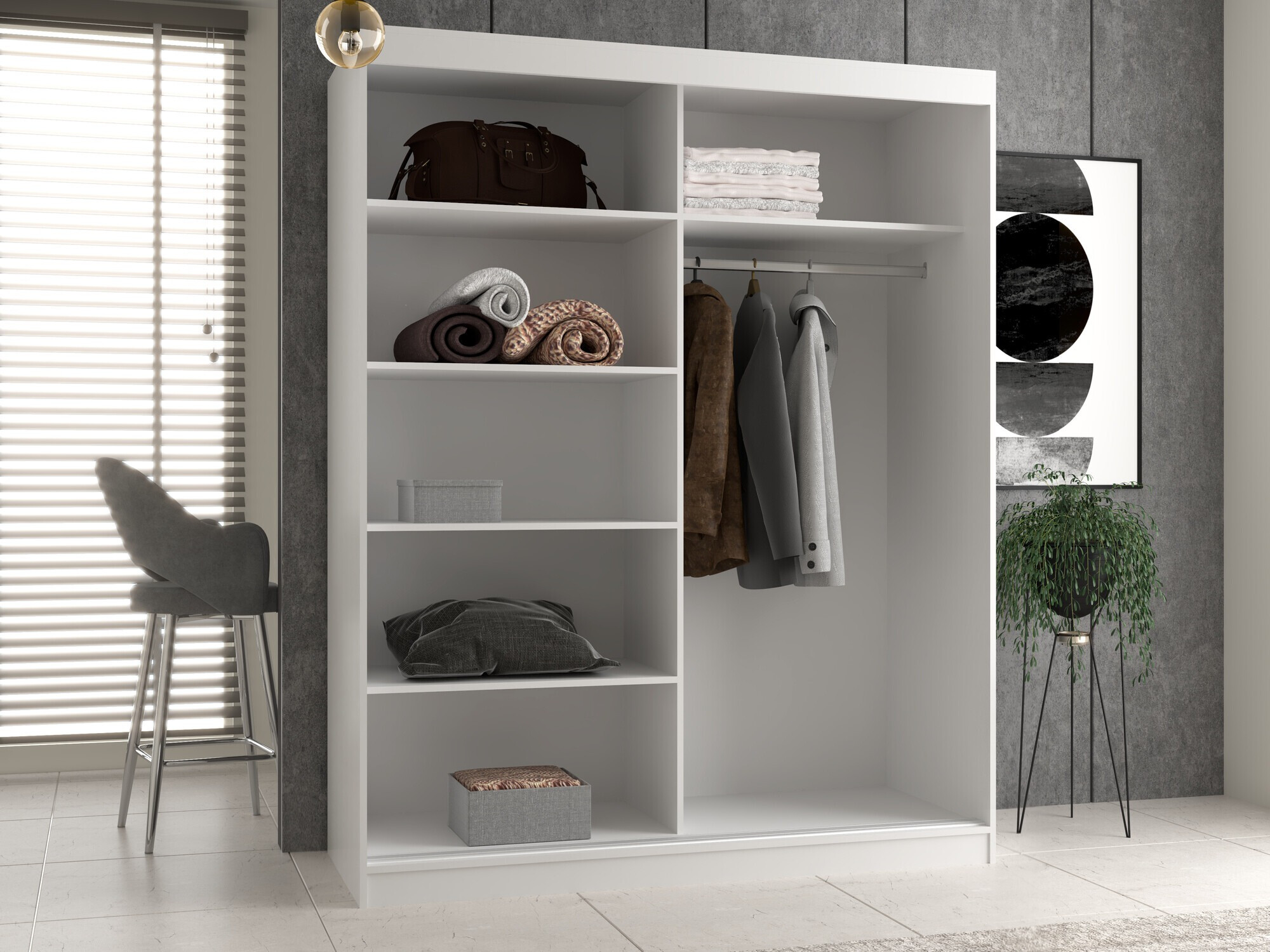 Roupeiro Mandeville 167 (Branco)