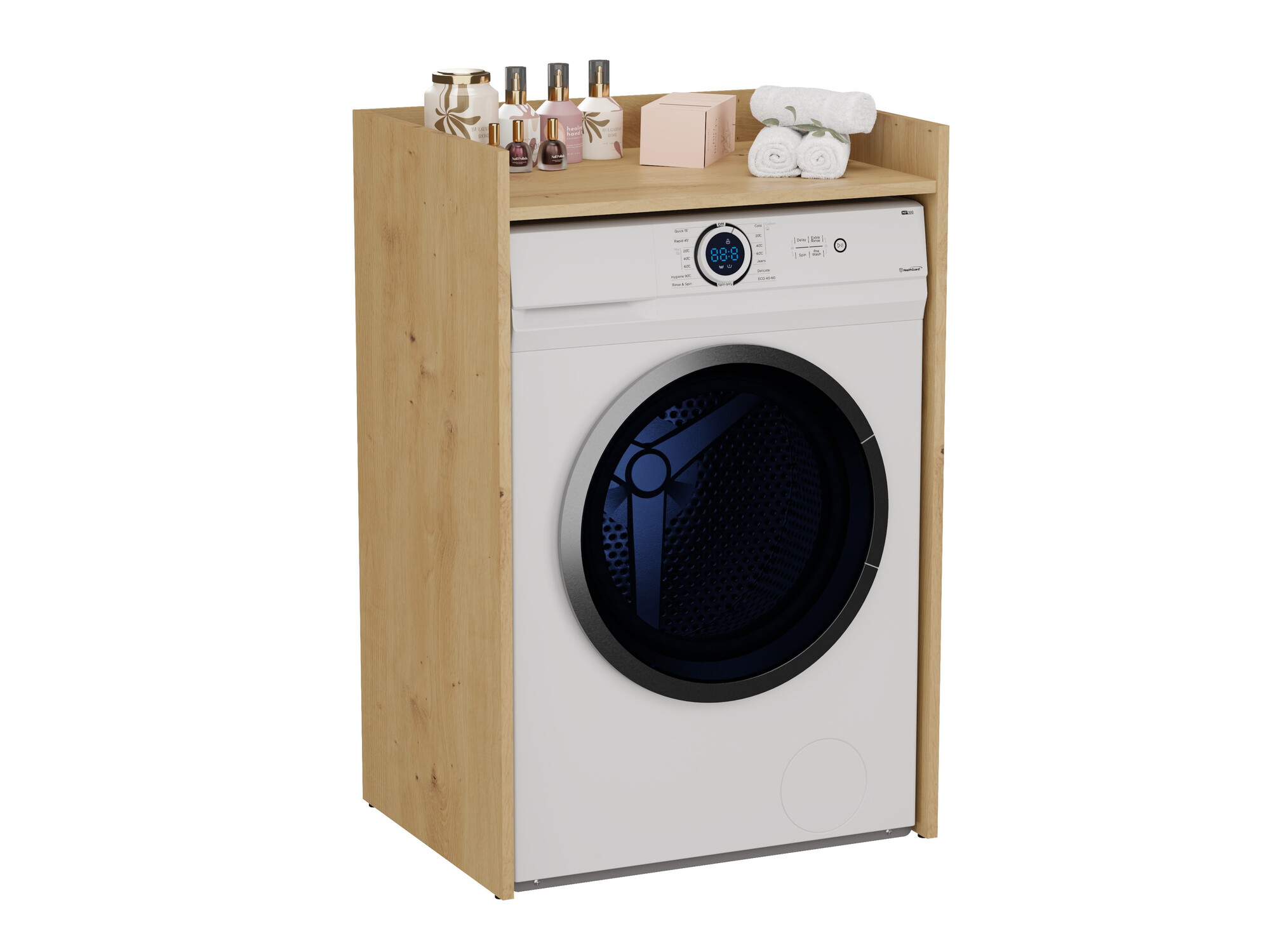 Armário colocado para casa de banho Balelbo 102 (Carvalho Artisan)