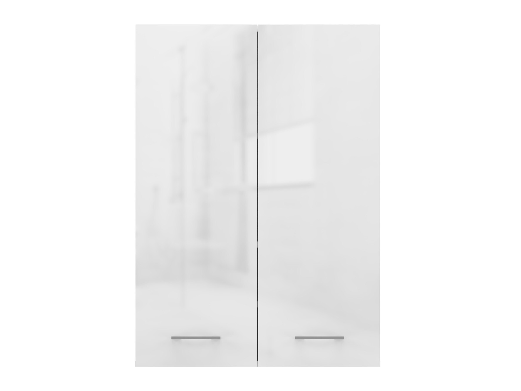 Armário montado na parede para casa de banho Balelbo 105 (Branco + Branco brilhante)