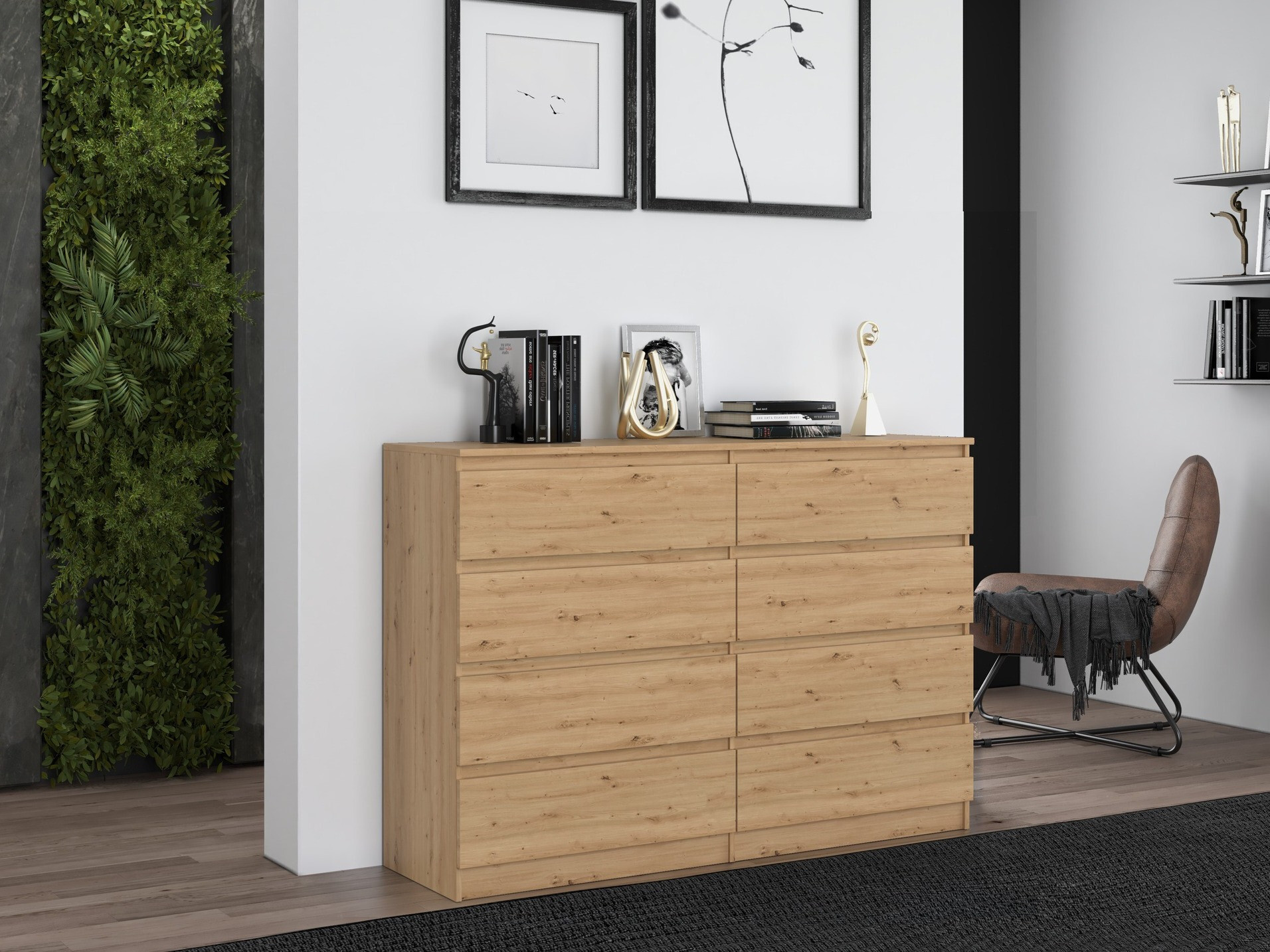 Cómoda Elbvelu 100 (Carvalho Artisan)