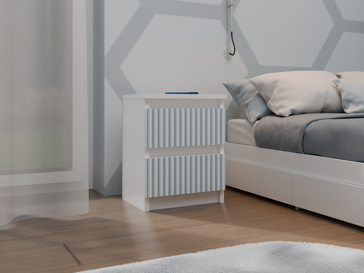 Mesa de cabeceira Mortore 103 (Azul)