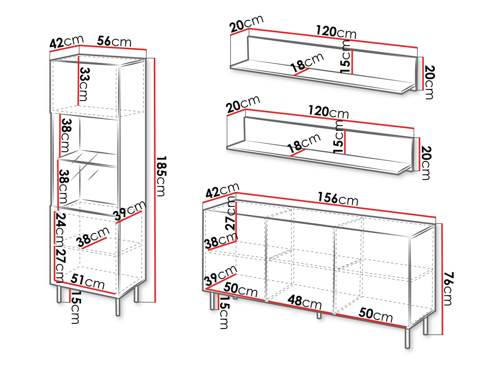Conjunto para sala de estar Studium I