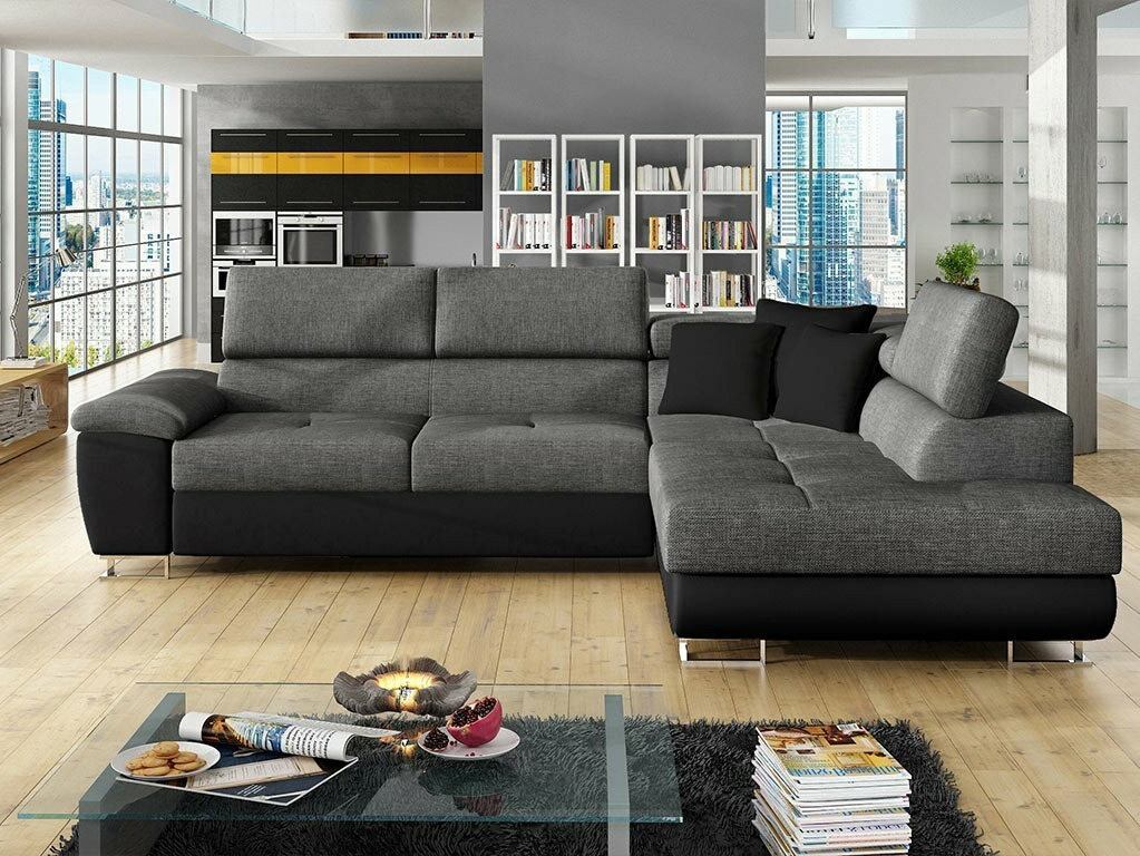 Sofá de canto Comfivo Ruta III (Soft 011 + Lux 06)