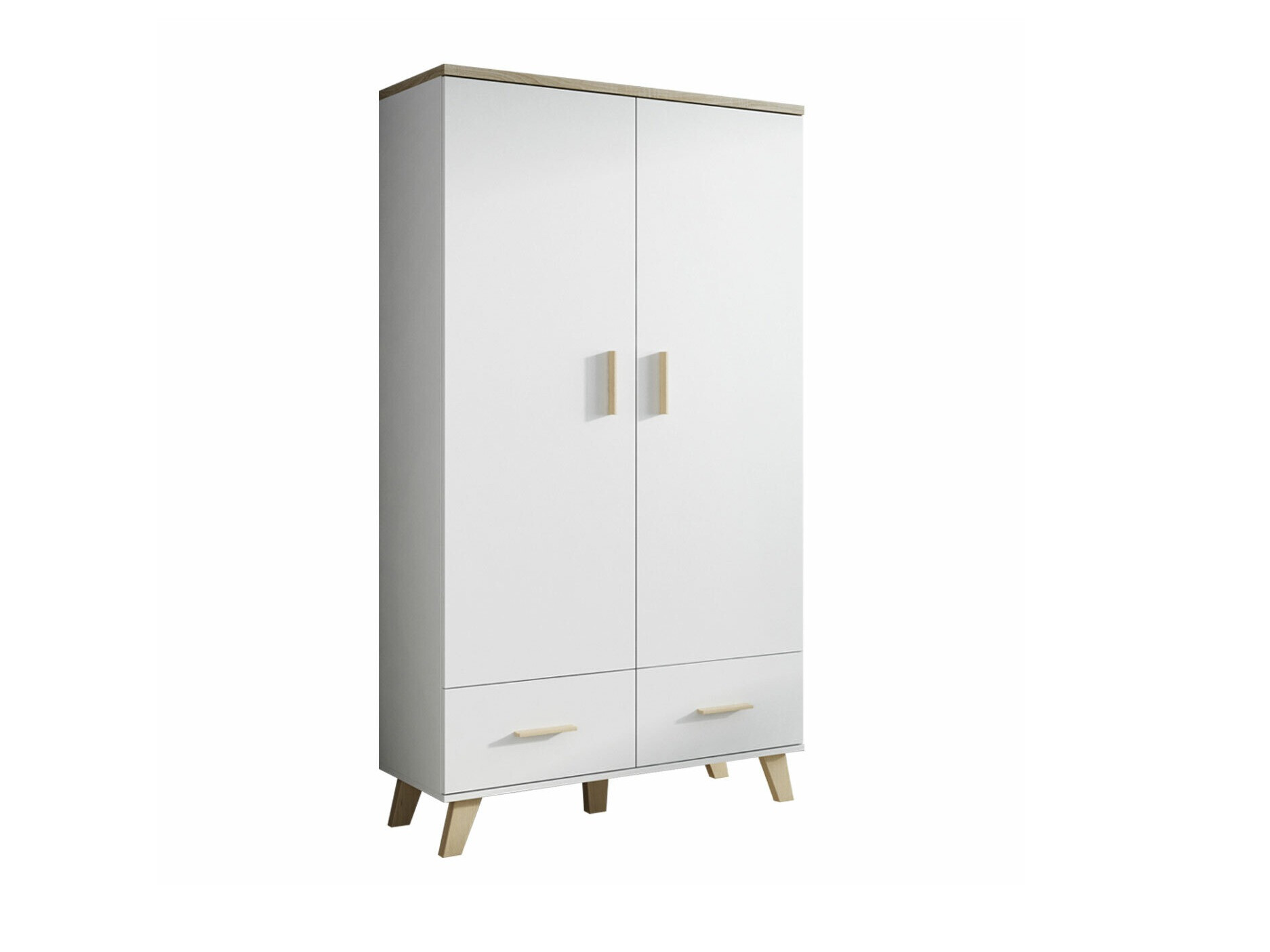 Roupeiro Larfloi 111 (Branco + Carvalho sonoma)