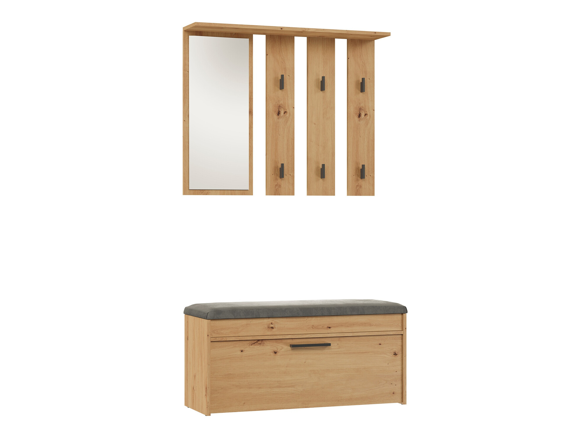 Conjunto para corredor Mandeville 218 (Carvalho Artisan)