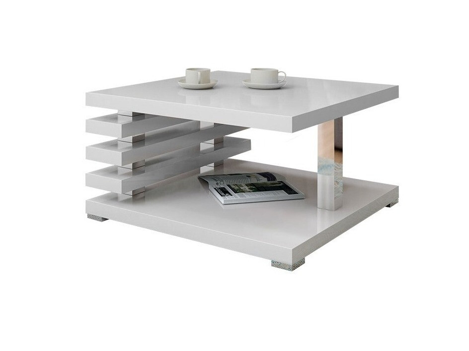 Mesa de centro Goodyear 122 (Branco brilhante)