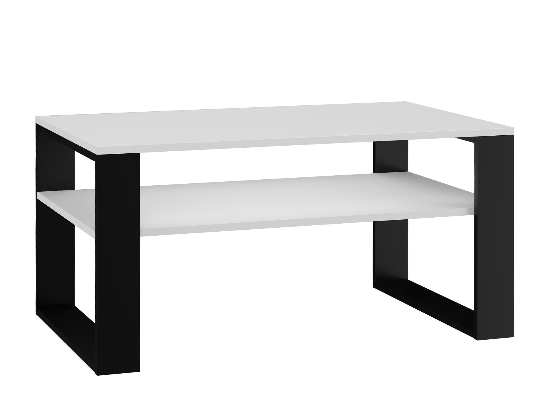 Mesa de centro Mandeville 208 (Branco + Preto)