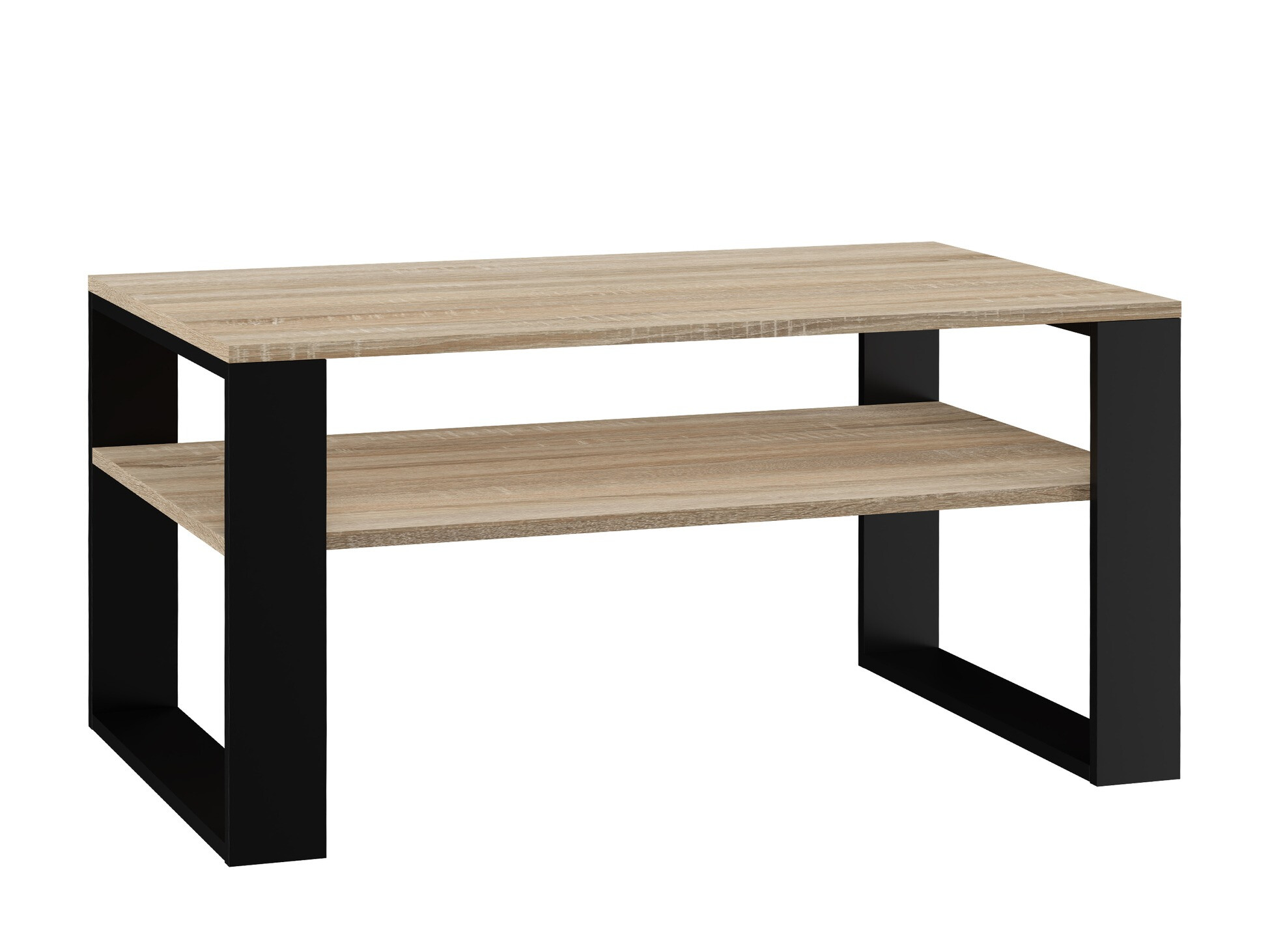 Mesa de centro Mandeville 208 (Carvalho sonoma + Preto)