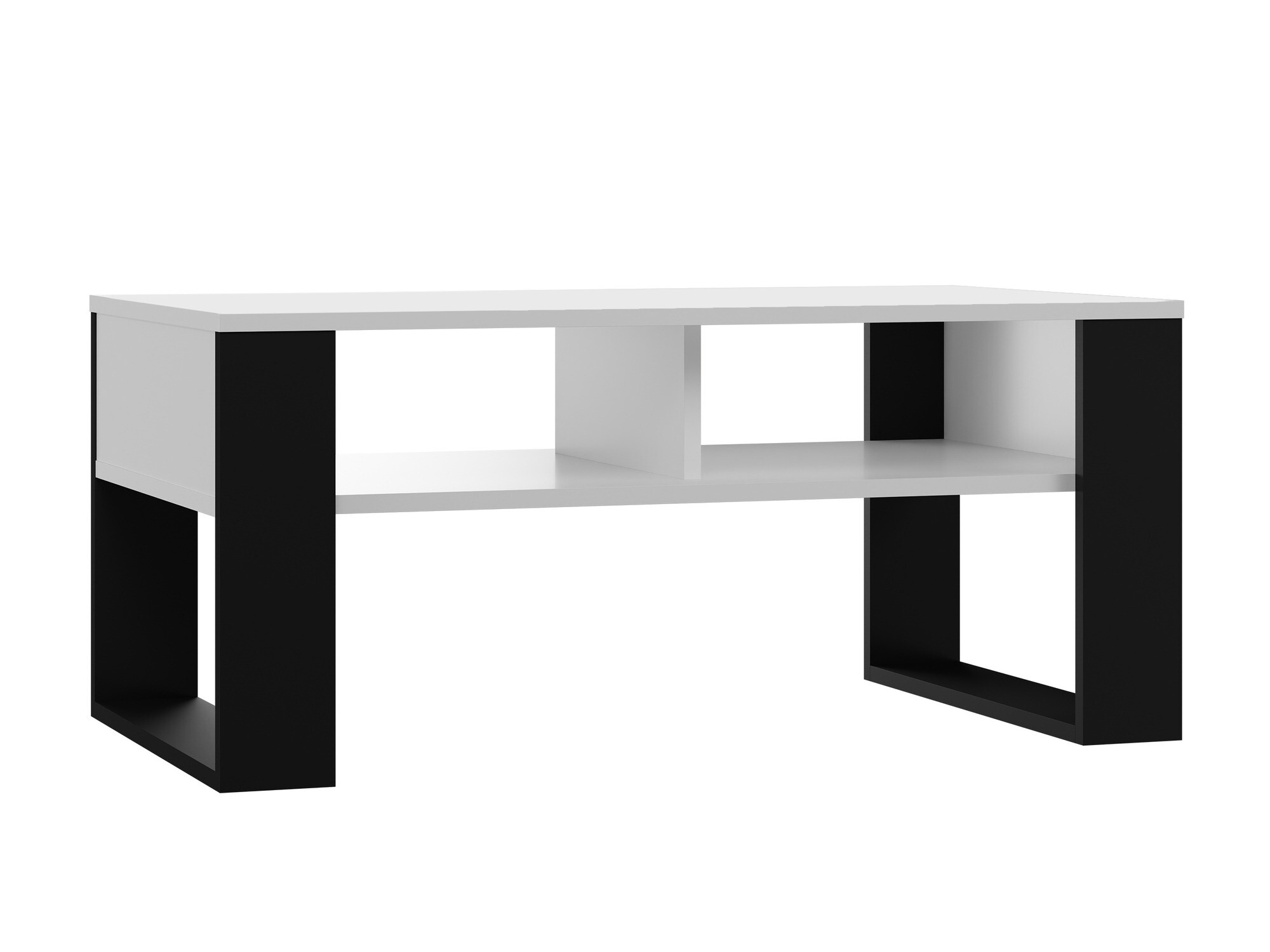 Mesa de centro Mandeville 209 (Branco + Preto)