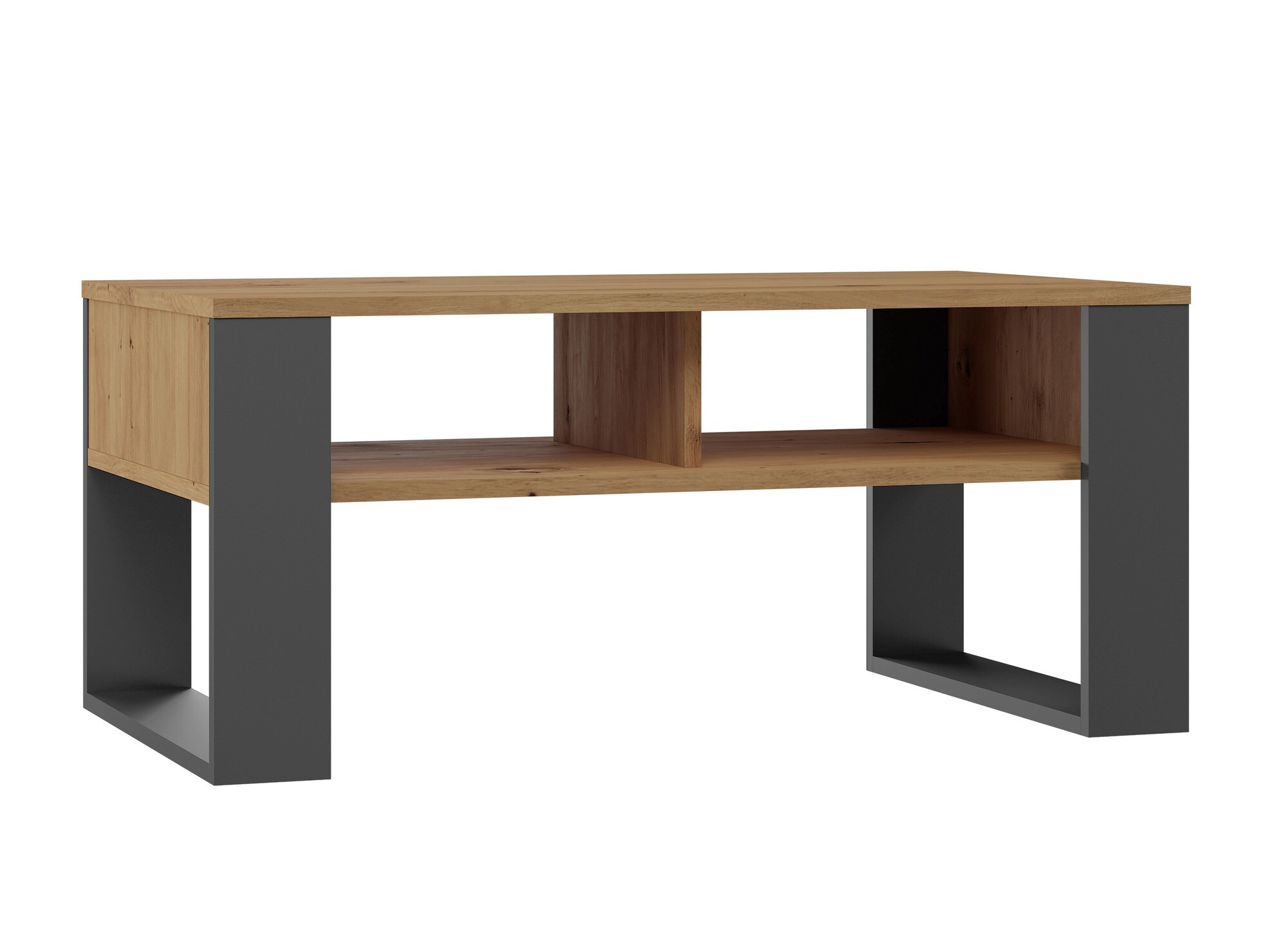 Mesa de centro Mandeville 209 (Carvalho Artisan + Antracite)