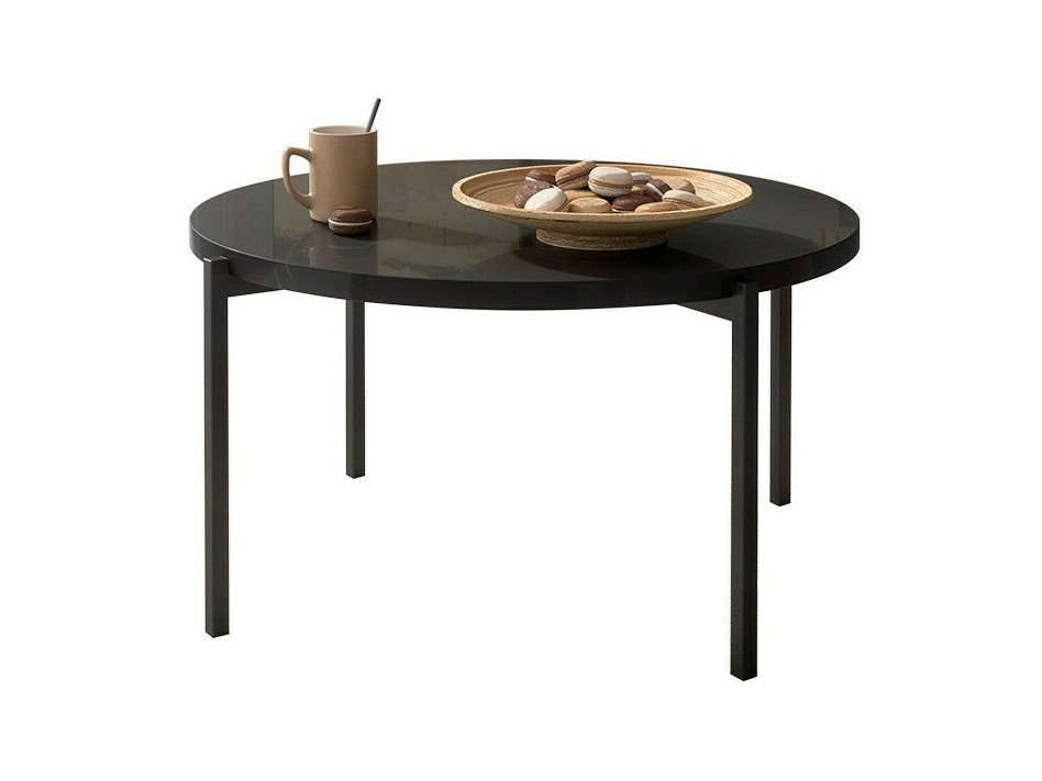 Mesa de centro Providence 176 (Preto brilhante + Preto)