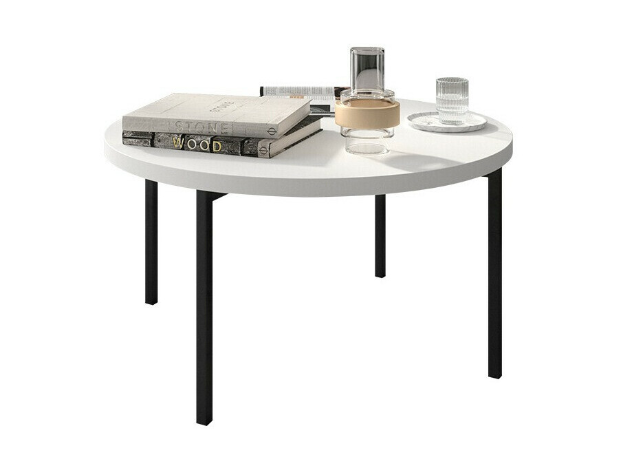 Mesa de centro Providence 178 (Branco + Preto)