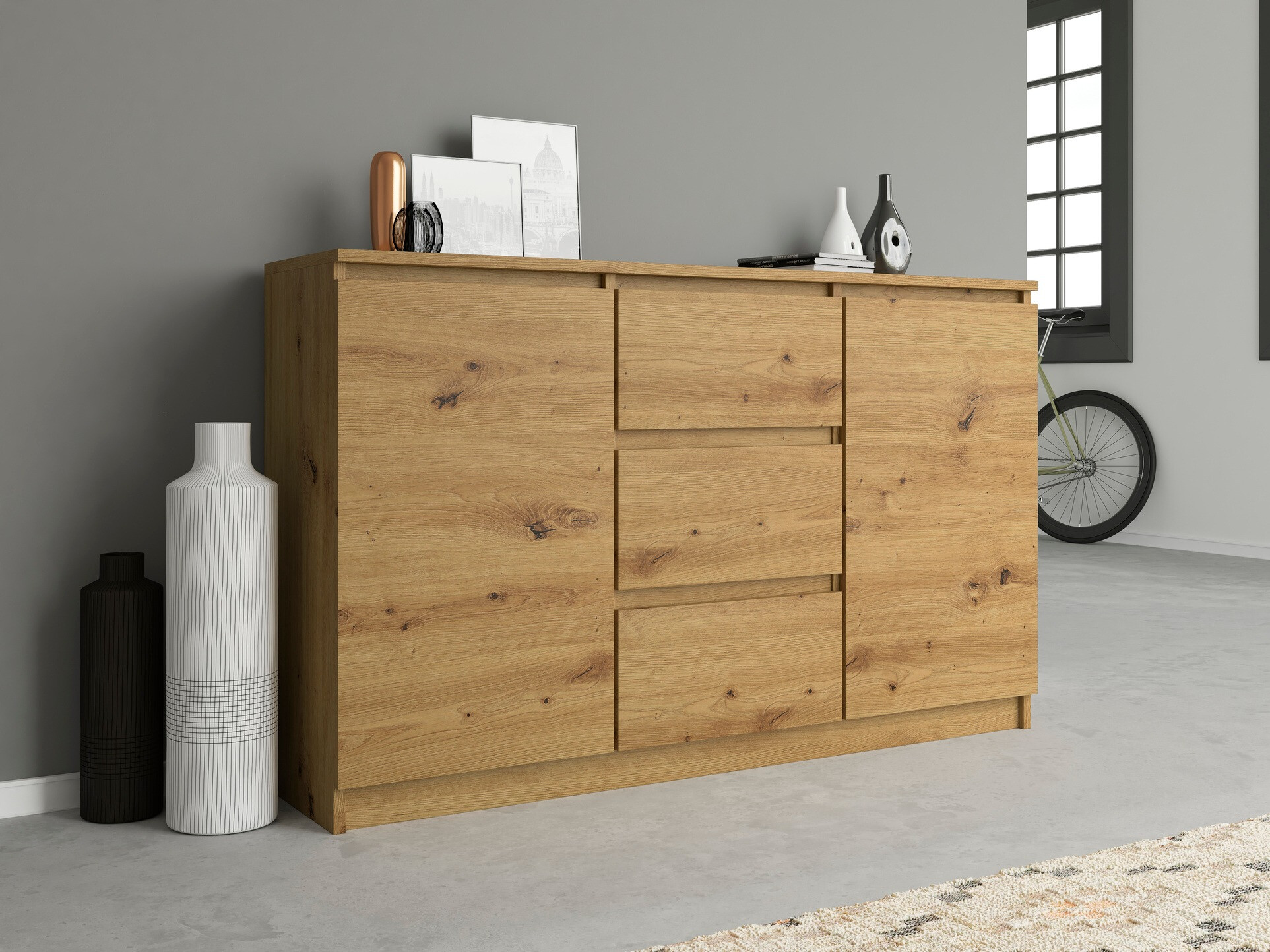 Cómoda Elbvelu 112 (Carvalho Artisan)