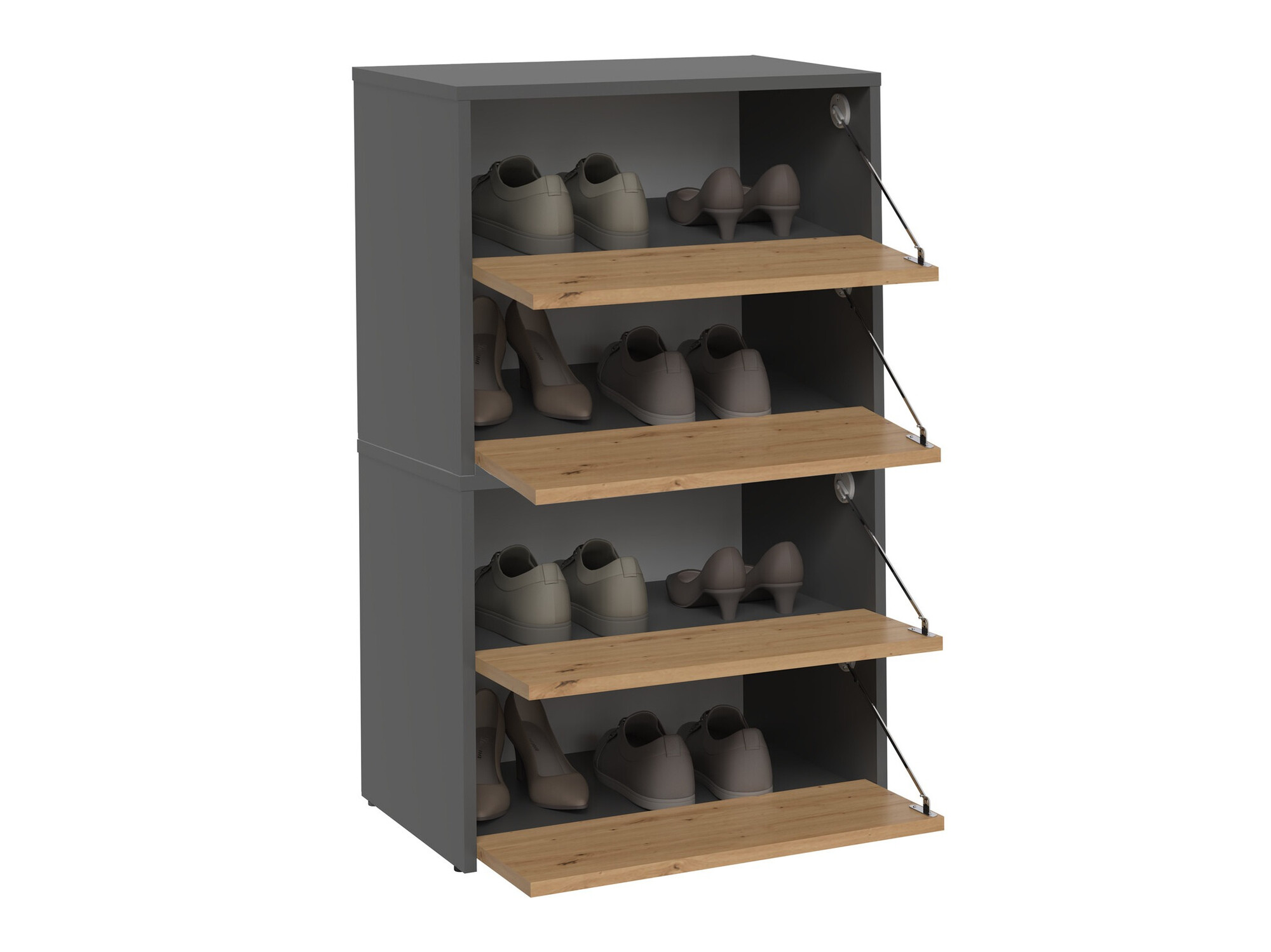 Sapateira Mandeville 223 (Antracite + Carvalho Artisan)