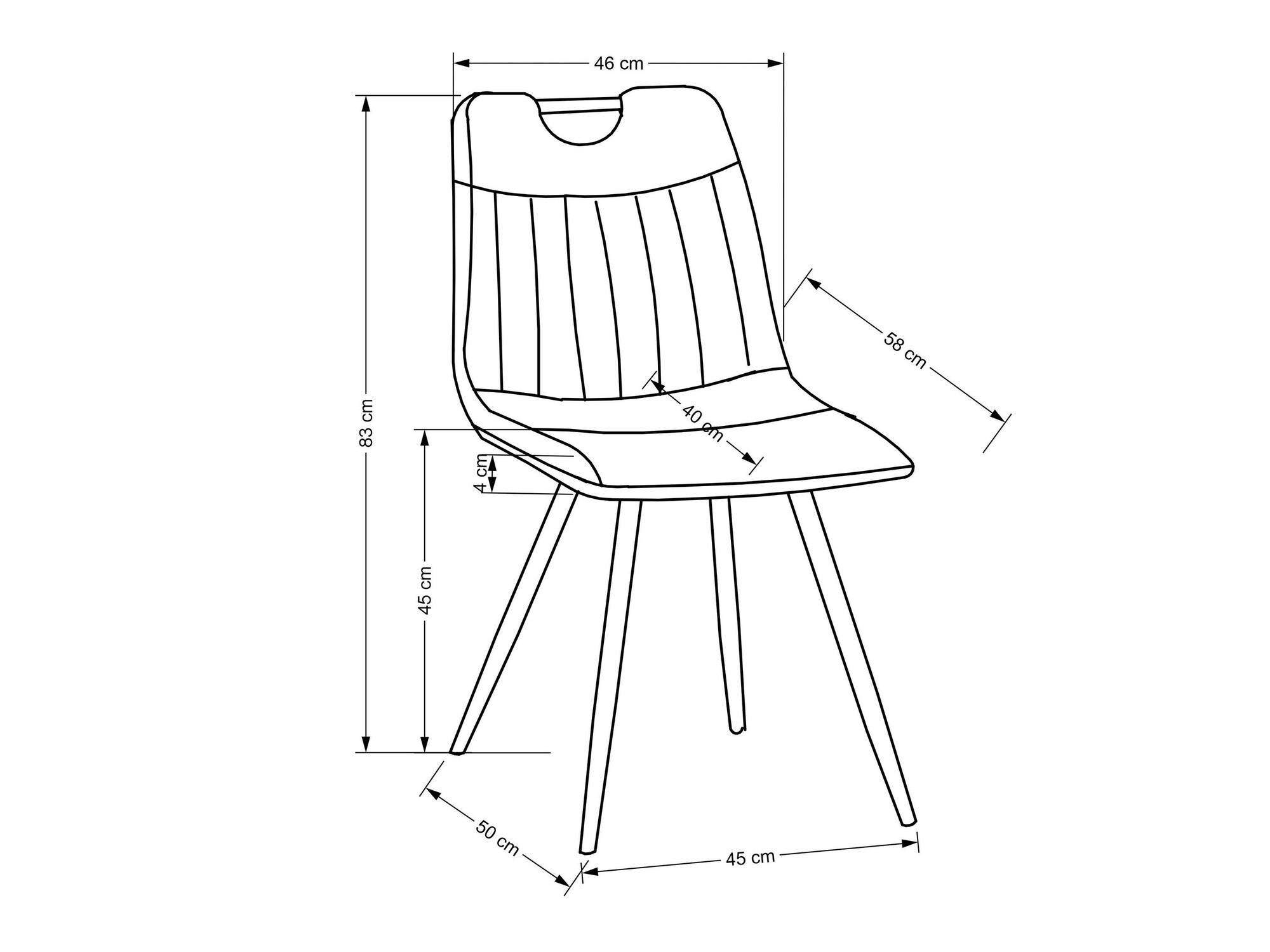 Cadeira Houston 1644 (Amarelo)