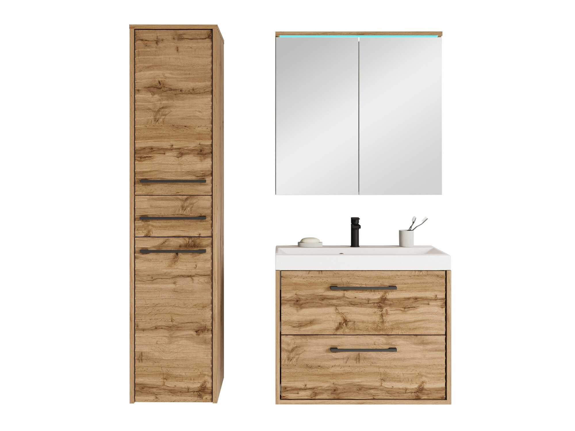 Conjunto de casa de banho Sarasota 173 (Carvalho wotan)