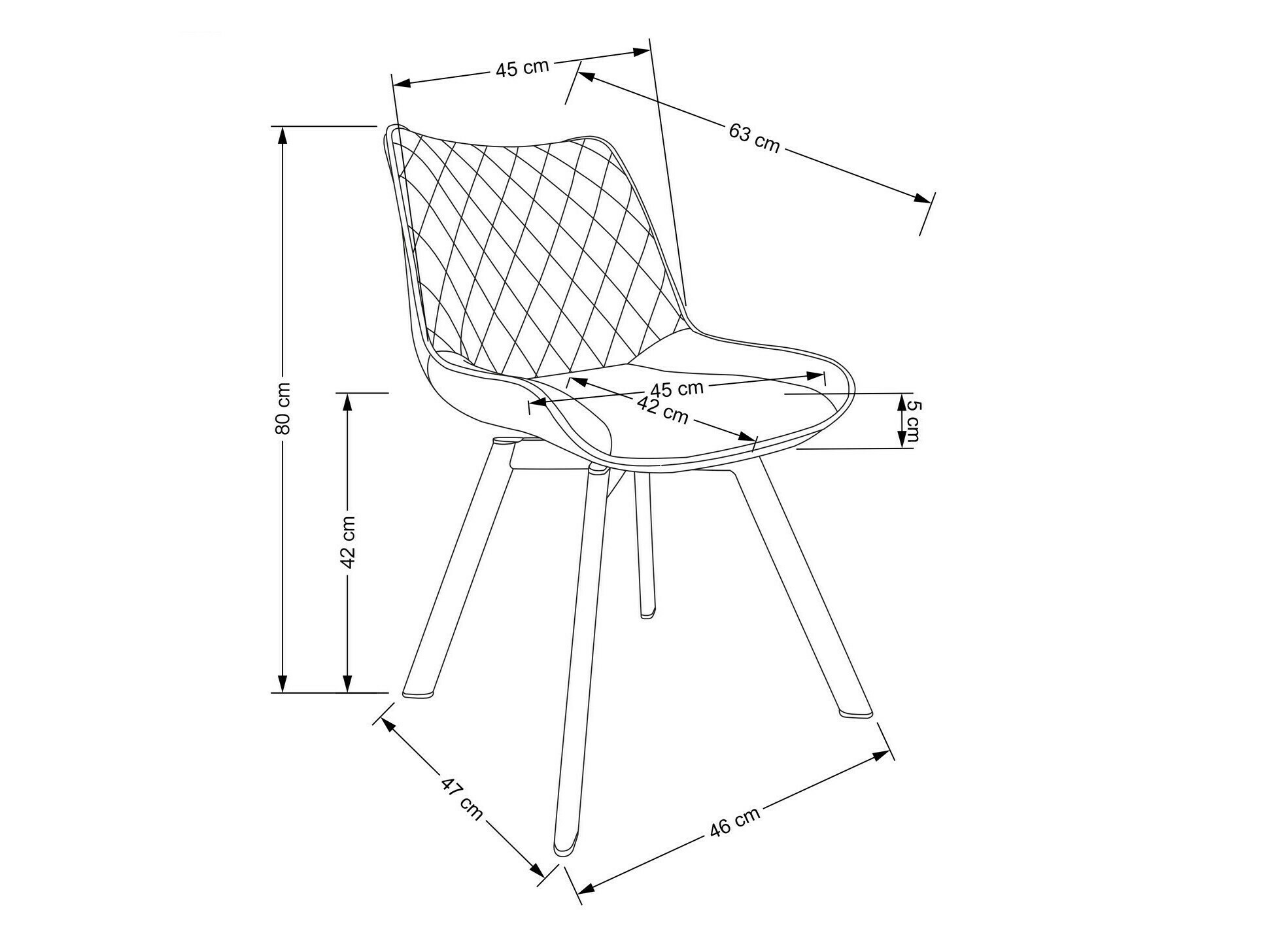 Cadeira Houston 1442 (Bluvel 19)