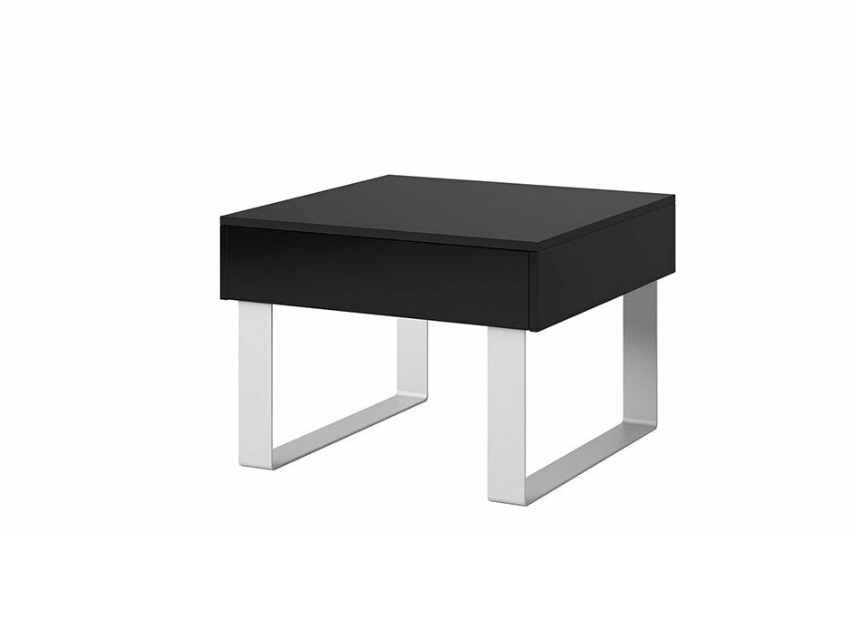 Mesa de apoio Tivdalu 137 (Preto + Preto brilhante)