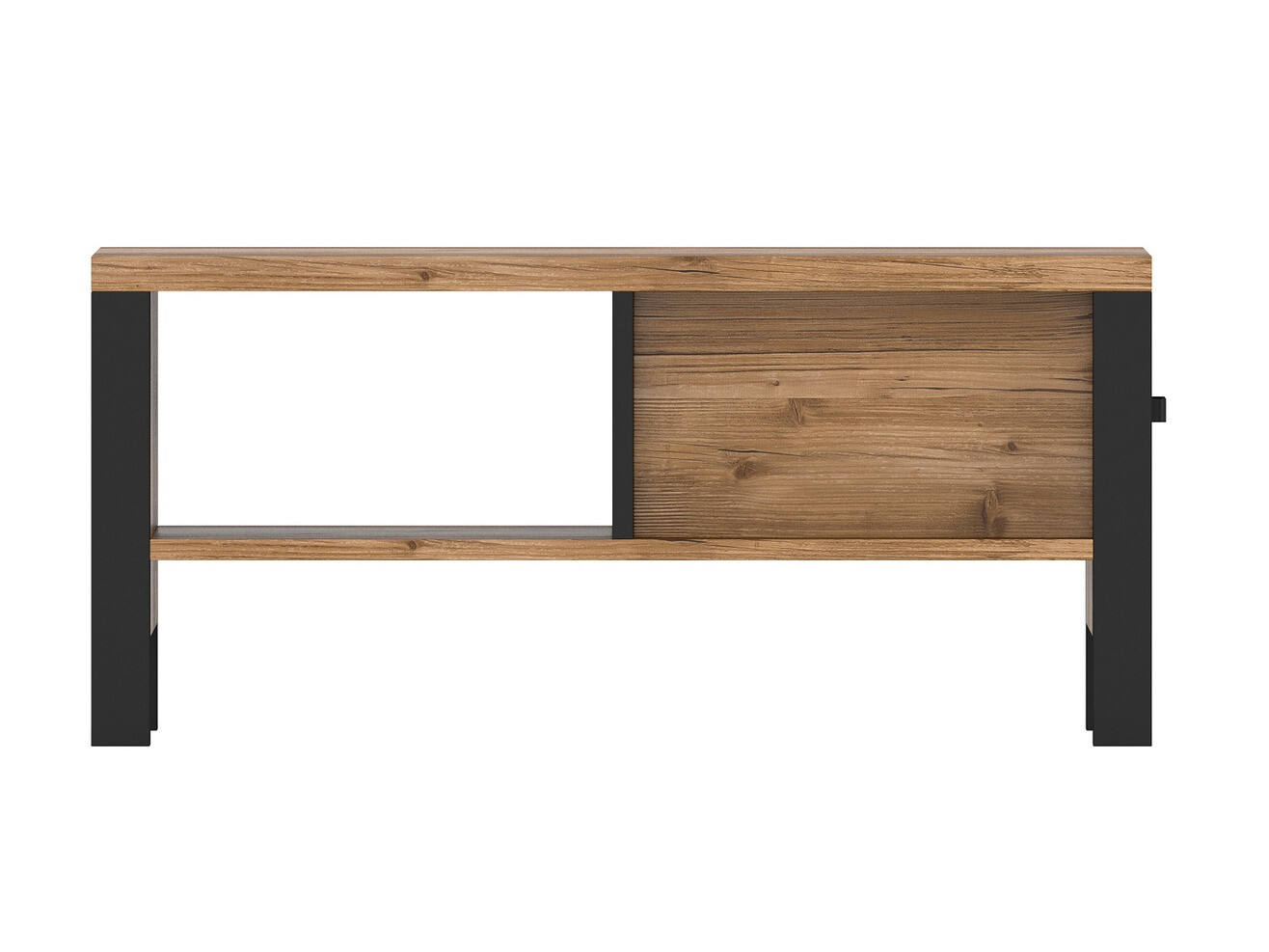 Mesa de centro Tornua 107 (Abeto escuro + Preto matte)