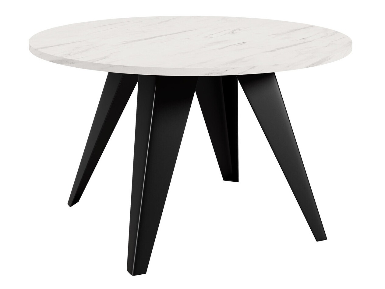 Mesa de centro Oswego 116 (Preto + Marmore branco)