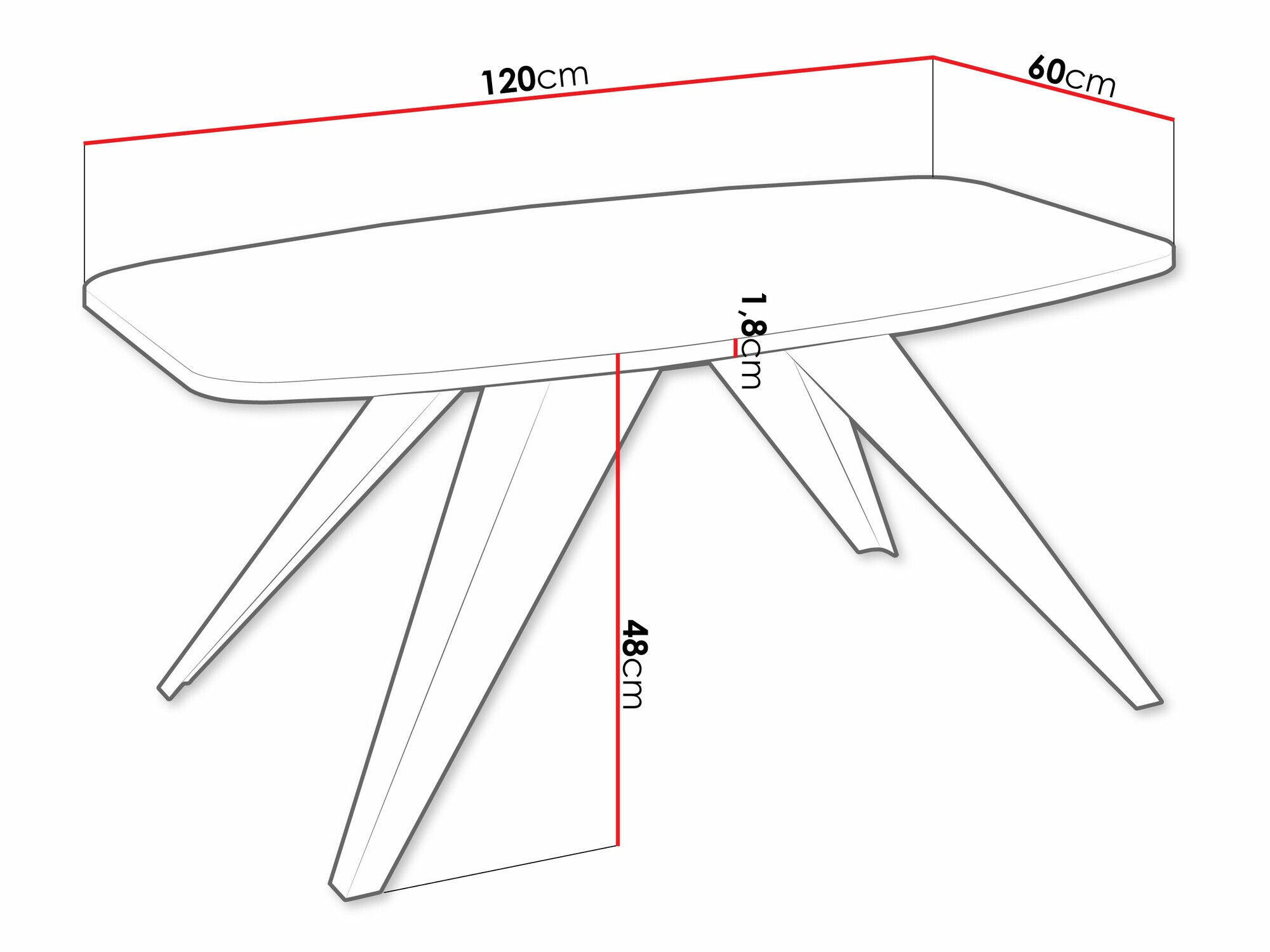 Mesa de centro Oswego 117 (Preto + Craft de carvalho dourado)
