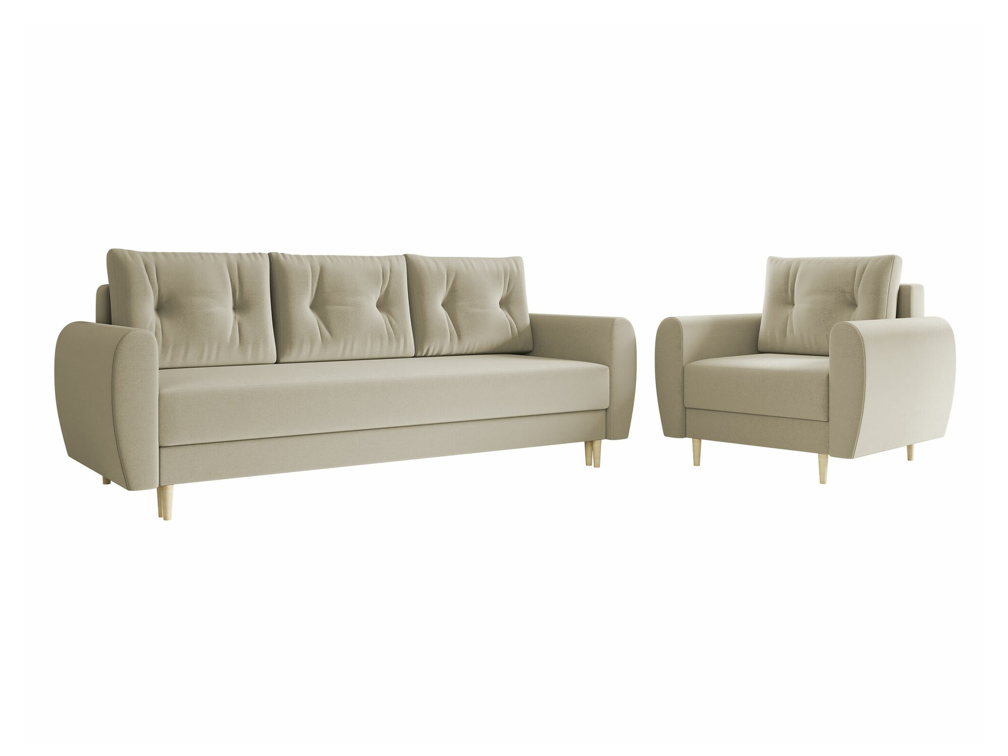 Conjunto de mobiliário com estofo Memphis 145 (Itaka 16)