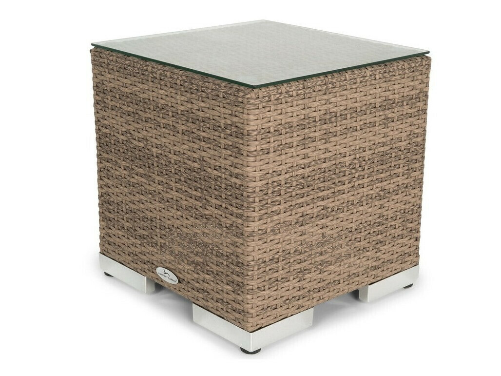 Conjunto de mobiliário para o exterior Comfort Garden 1718 (Castanho + Branco)