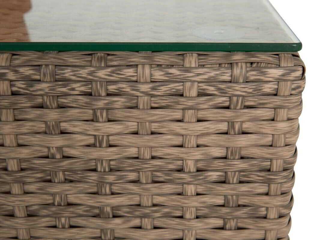 Conjunto de mobiliário para o exterior Comfort Garden 1718 (Castanho + Branco)