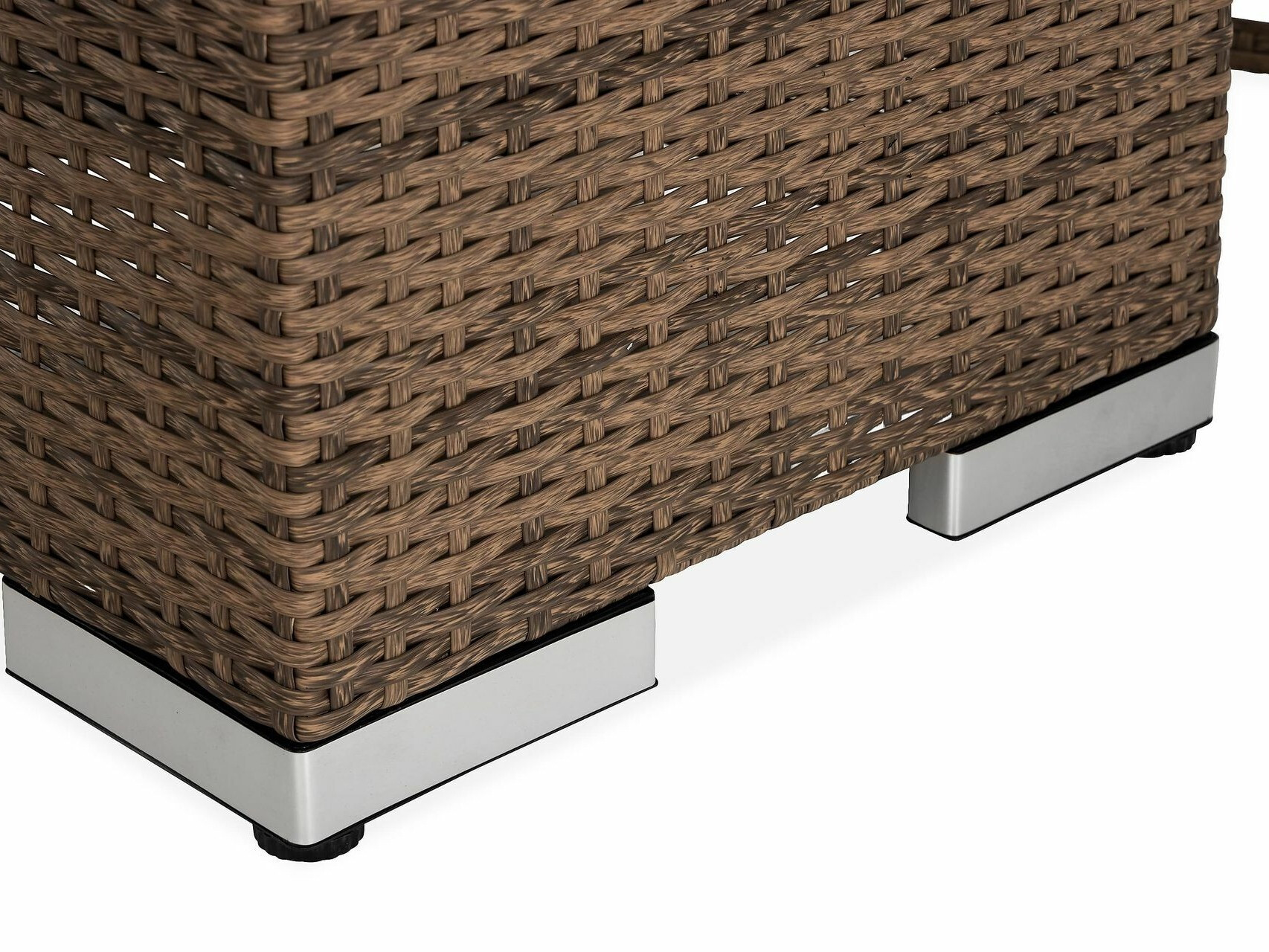 Conjunto de mobiliário para o exterior Comfort Garden 1718 (Castanho + Branco)