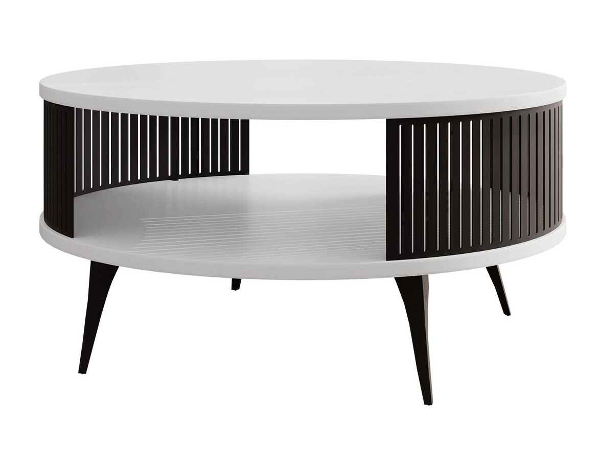 Mesa de centro Sordore 100 (Preto + Branco)