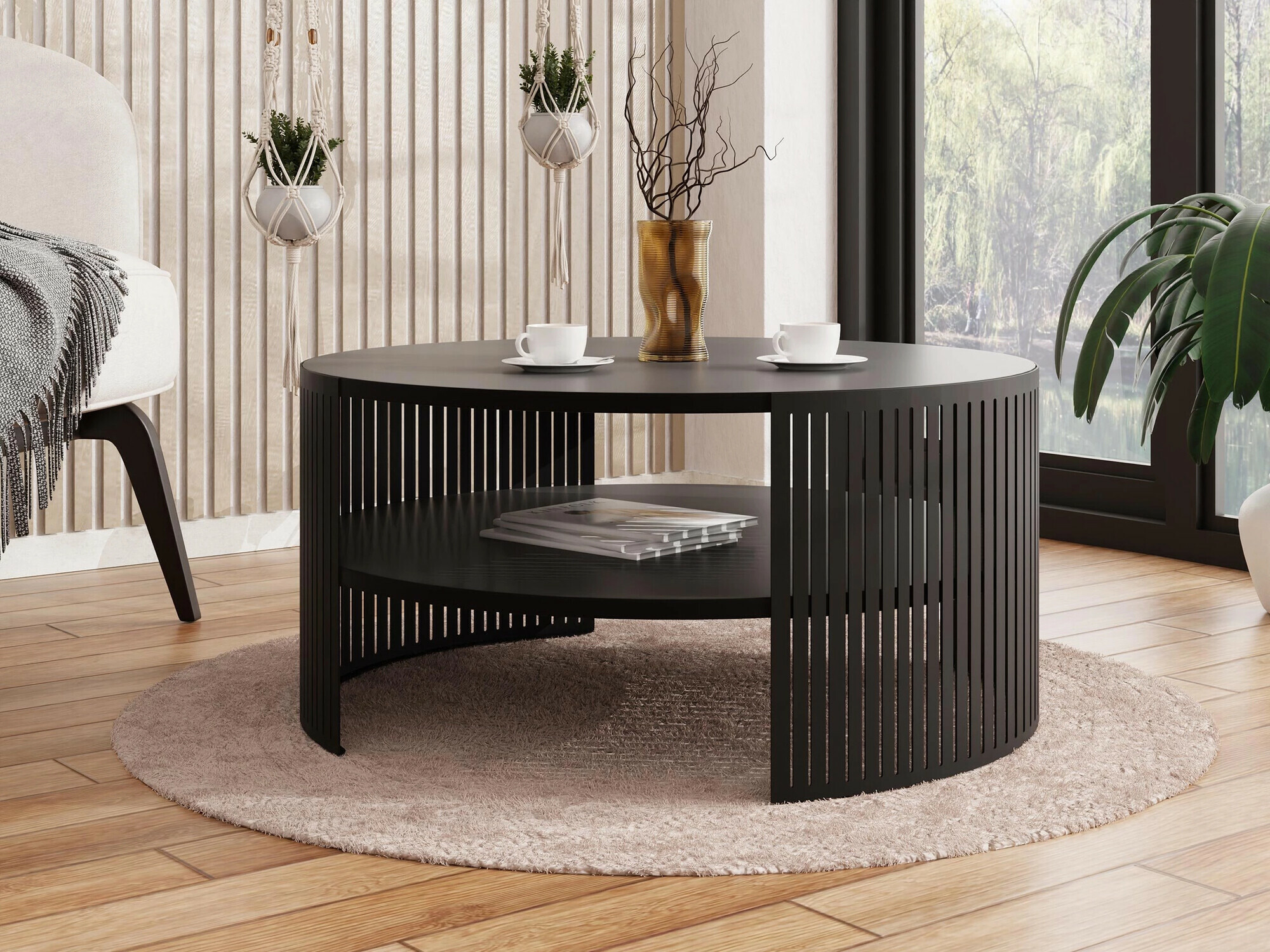 Mesa de centro Civer (Preto)