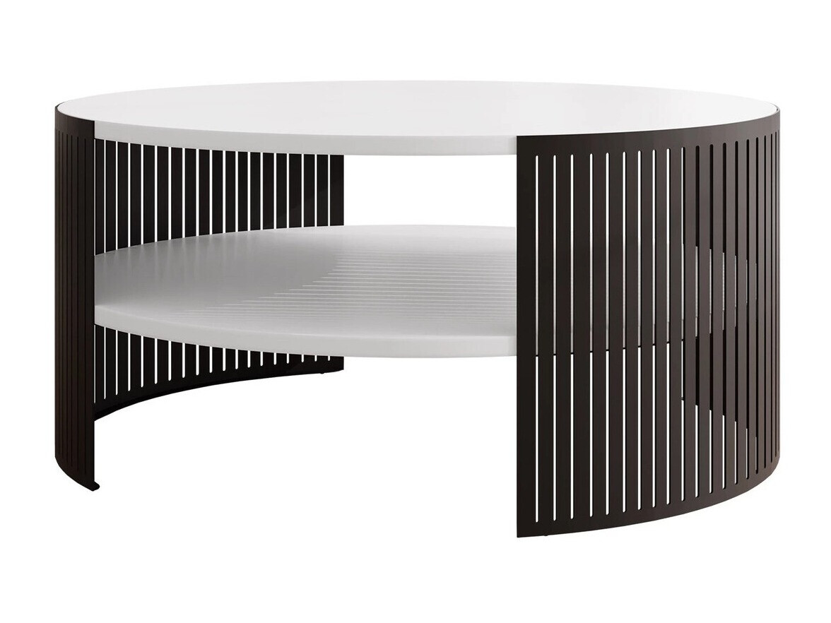 Mesa de centro Evanola 100 (Preto + Branco)