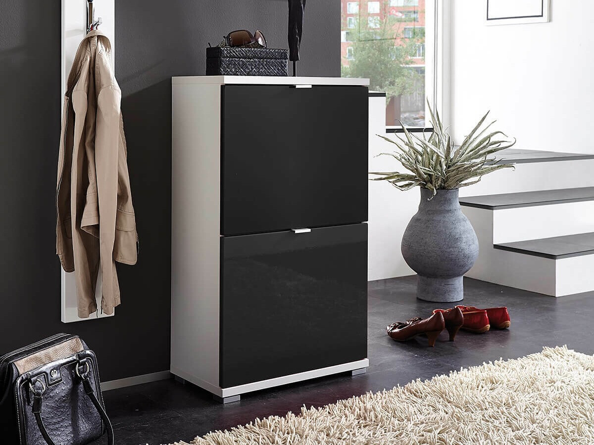 Sapateira Veltena 105 (Preto + Branco)