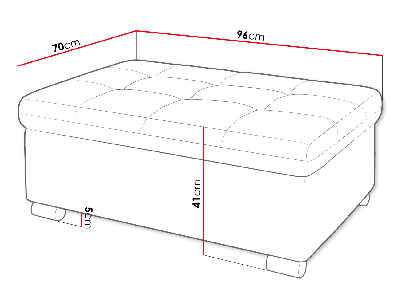 Banco estofado Comfivo 118 (Velo 622)