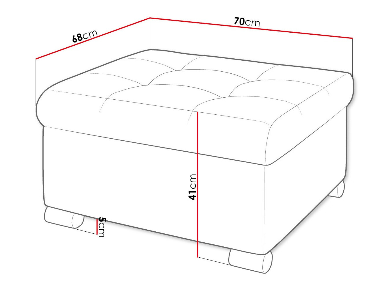 Pufe Comfivo 115 (Velo 631)
