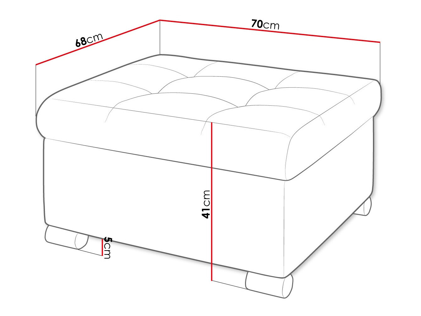 Pufe Comfivo Gemma (Velo 625)