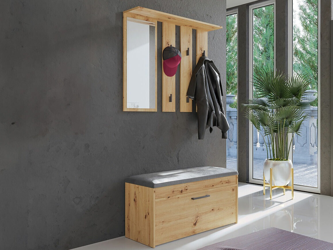 Conjunto para corredor Mandeville 218 (Carvalho Artisan)