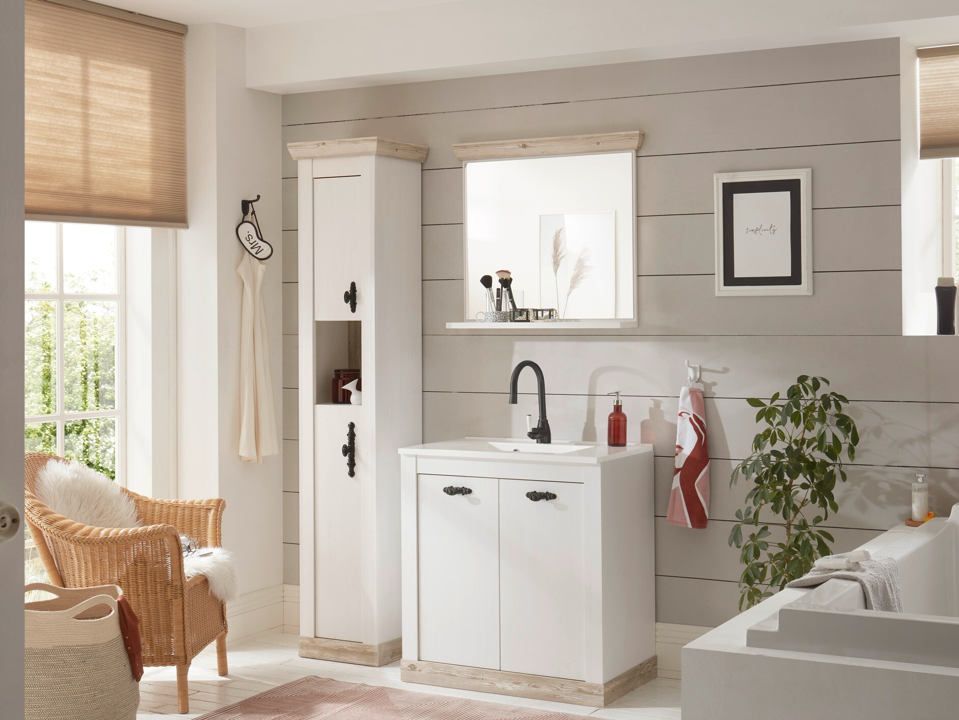 Armário de casa de banho de chão para lavatório Daltori 139