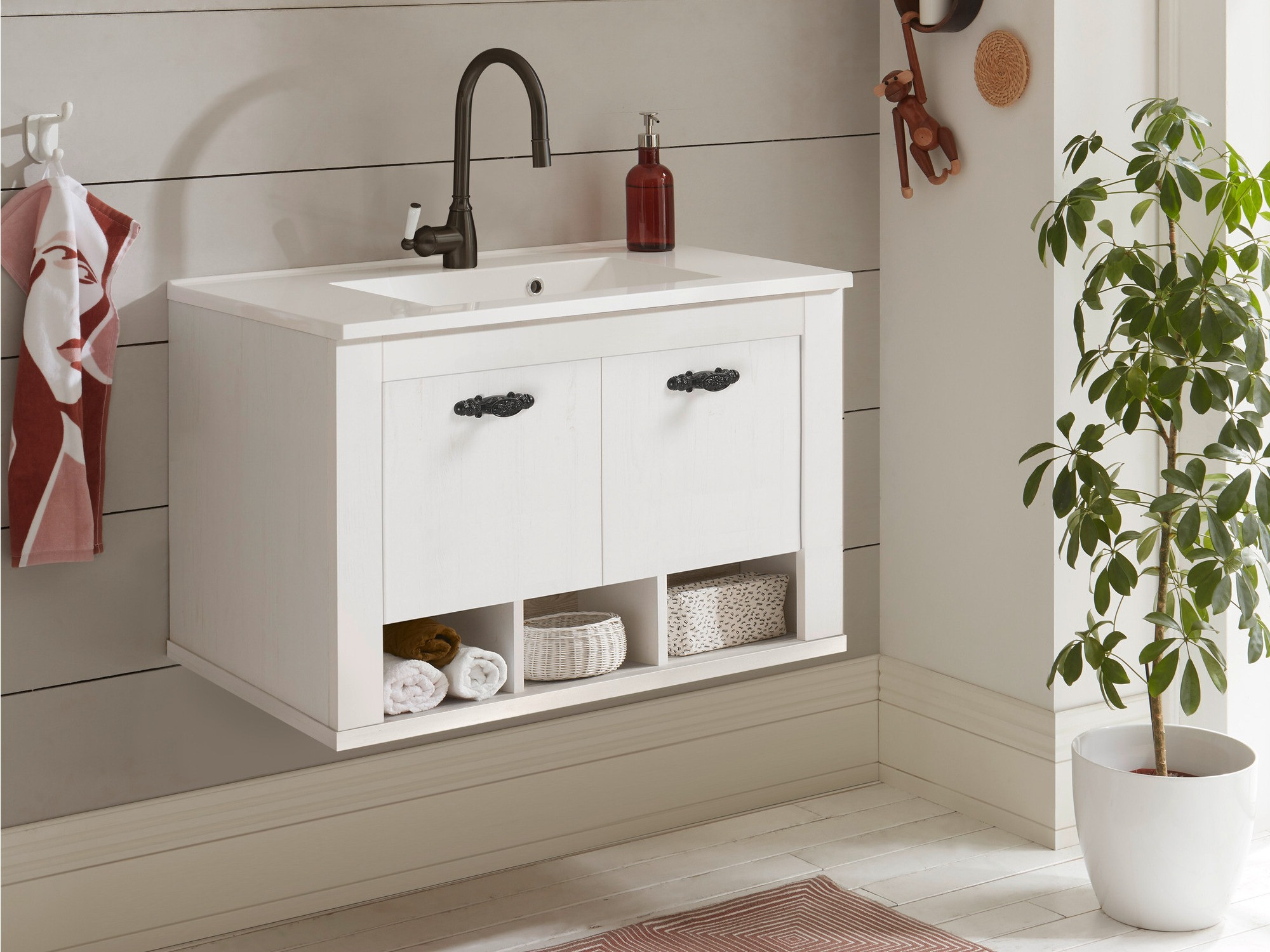 Armário suspenso para casa de banho para lavatório Daltori 143