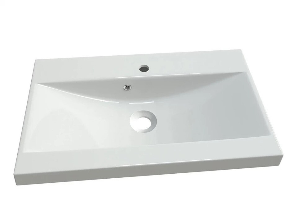 Conjunto para casa de banho Sarasota 140 (Cinzento brilhante + Branco)