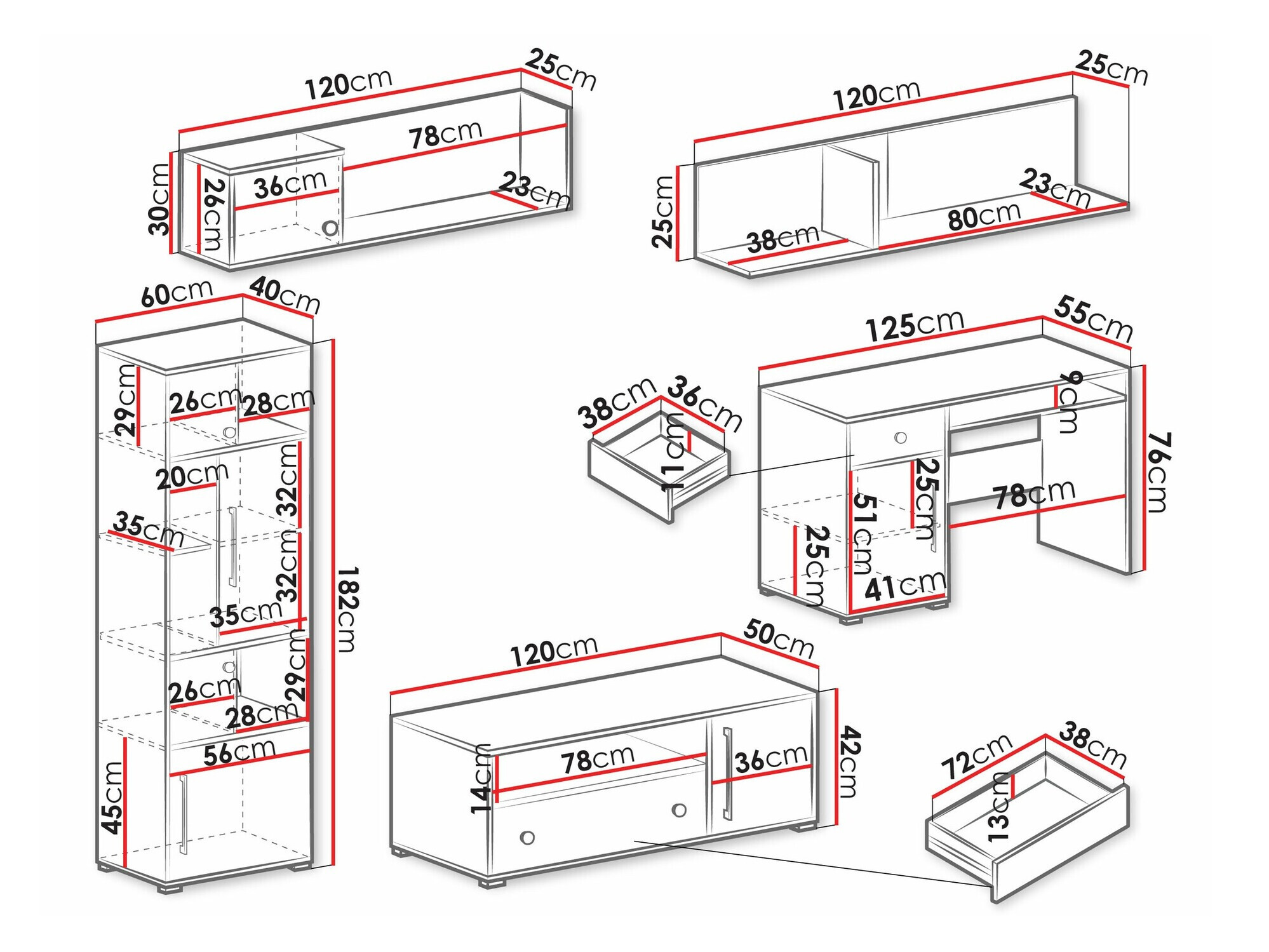 Conjuntos para quartos de criança Omaha U128