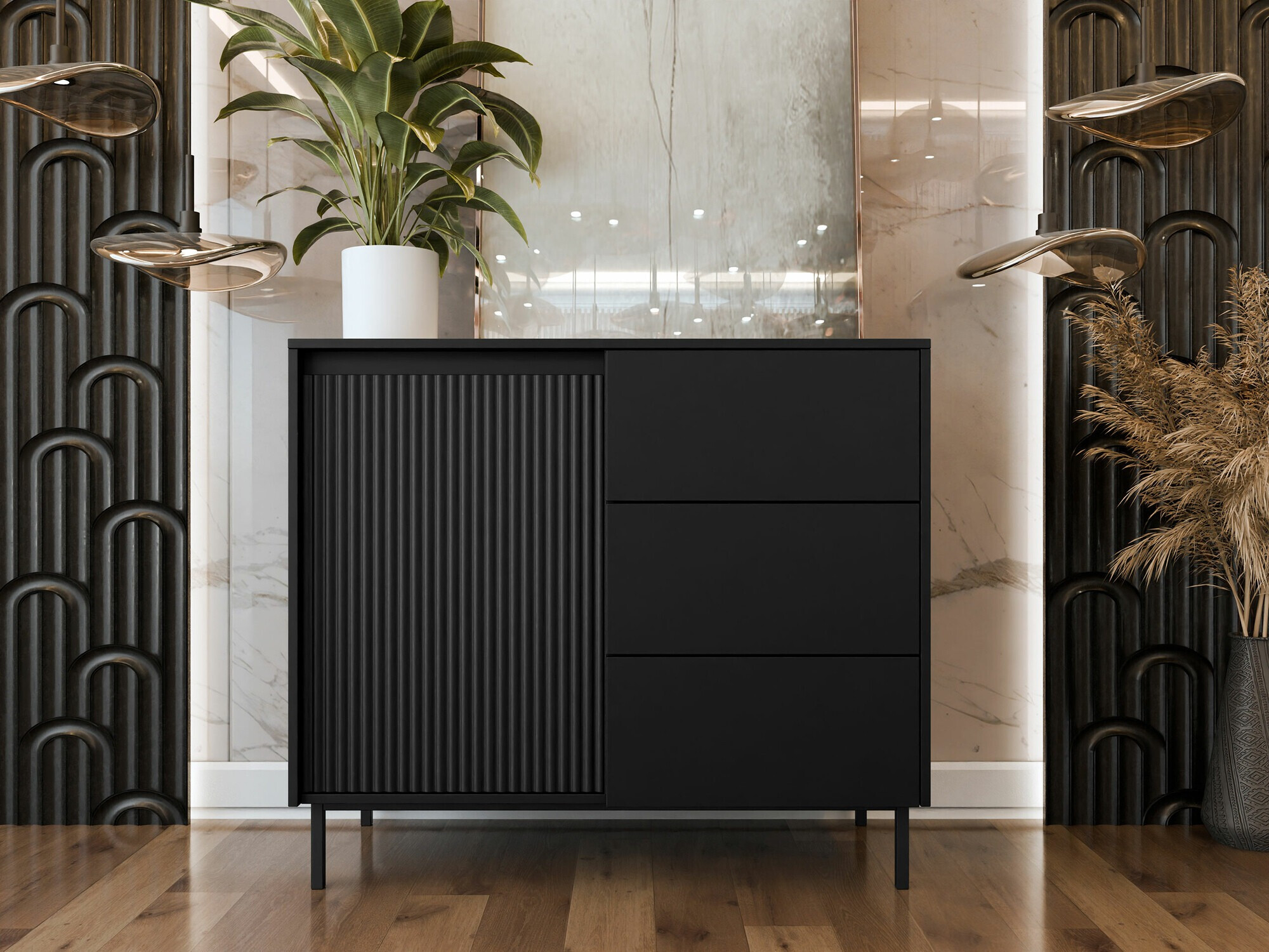 Cómoda Comfivo Delruva (Preto)