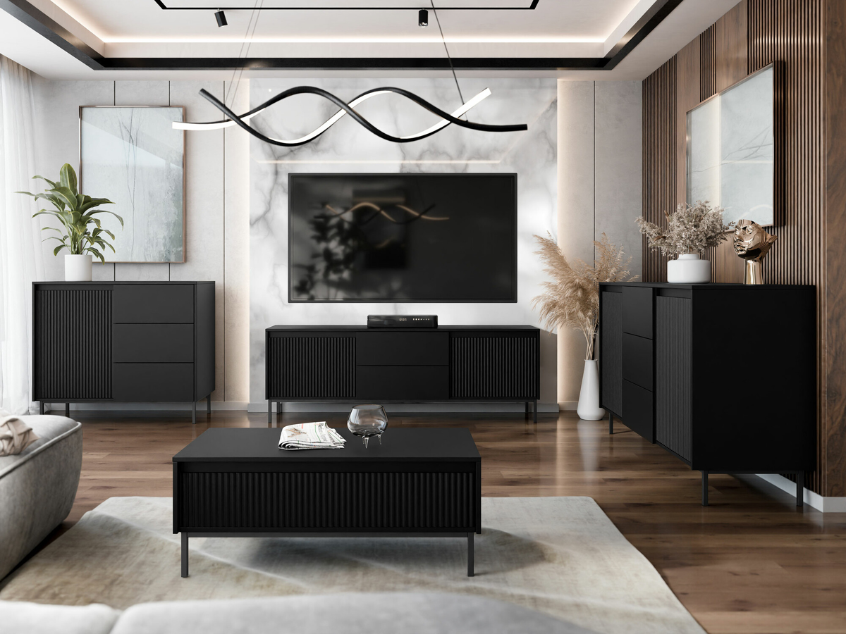 Móvel de TV Comfivo Delruva 104 (Preto)